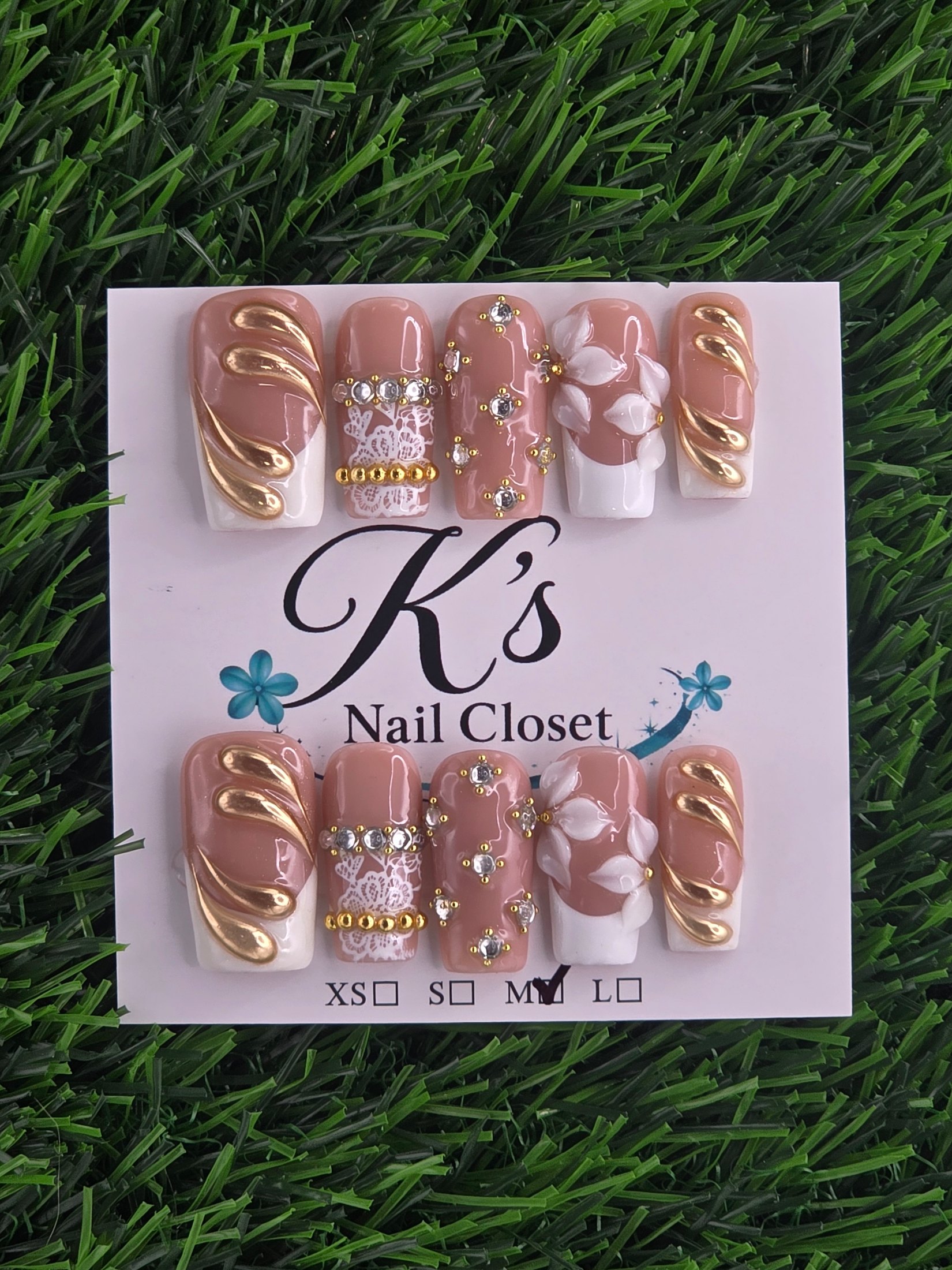 Coffin Press-On Nails - Size M