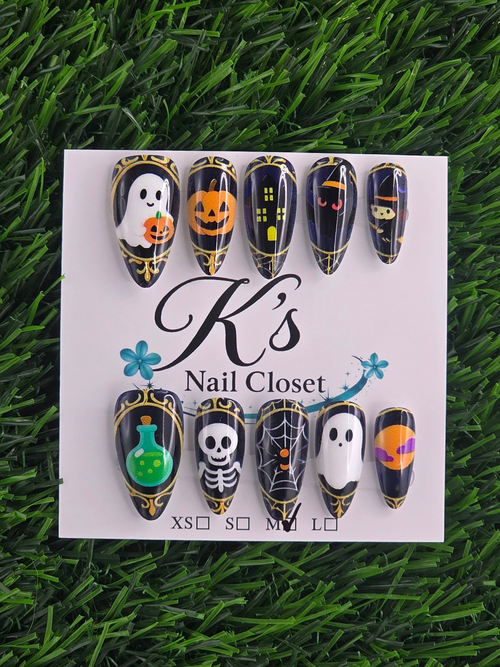 Almond Press-On Nails - Size M