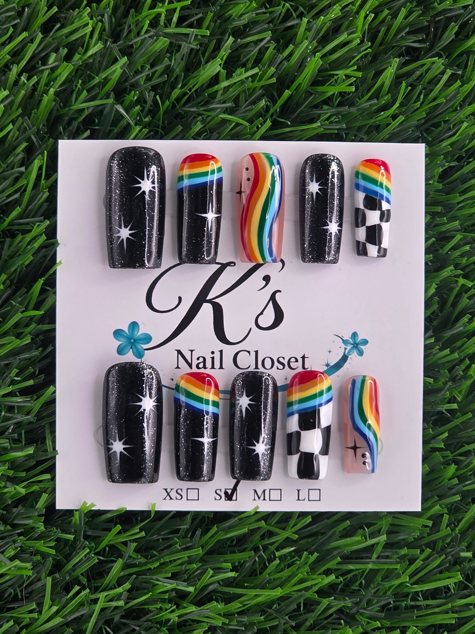 Coffin Press-On Nails - Size S