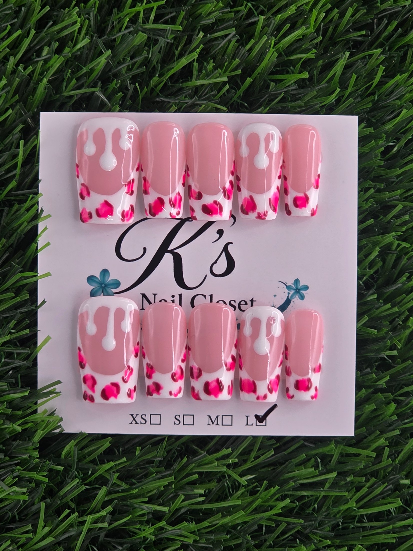Coffin Press-On Nails - Size L