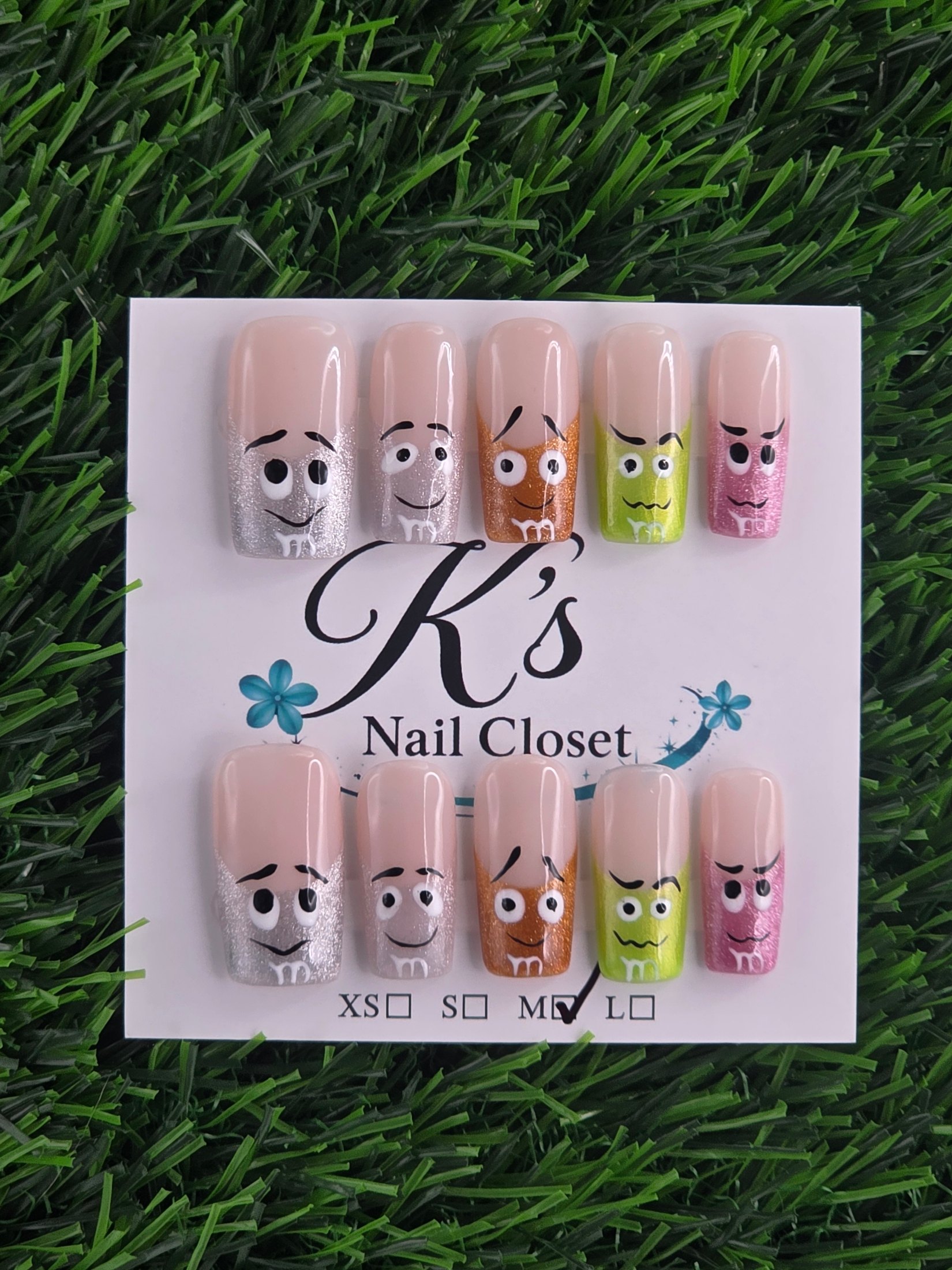Coffin Press-On Nails - Size M