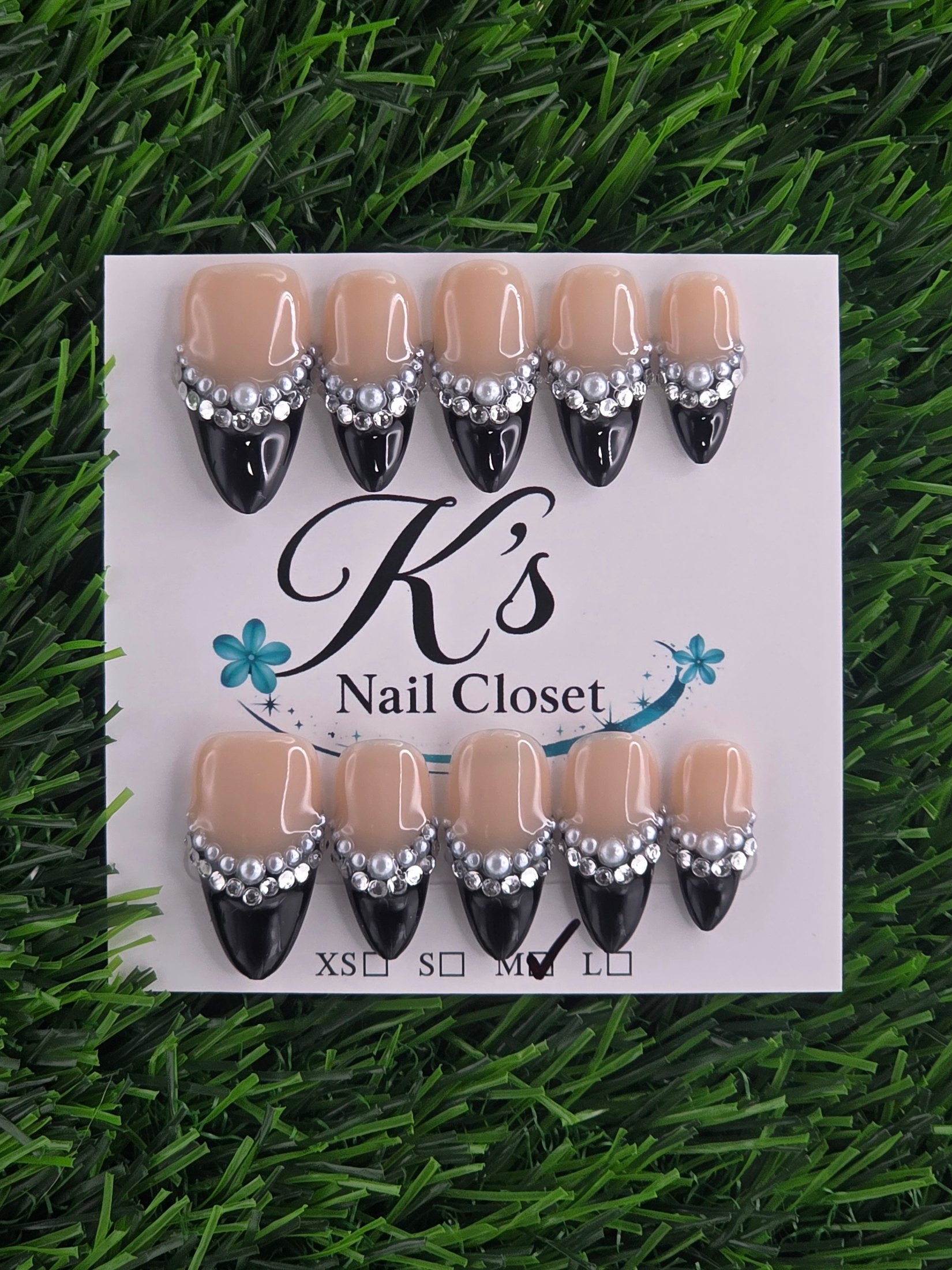 Almond Press-On Nails - Size M