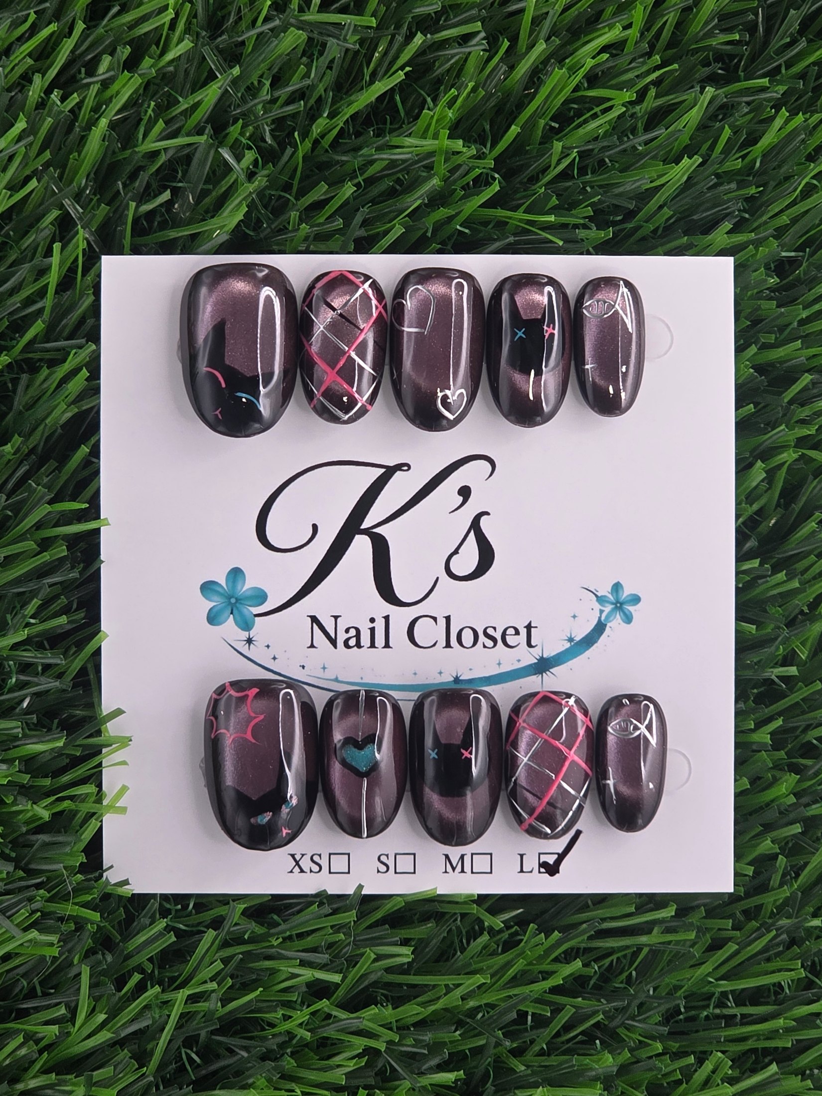 Oval Press-On Nails - Size L