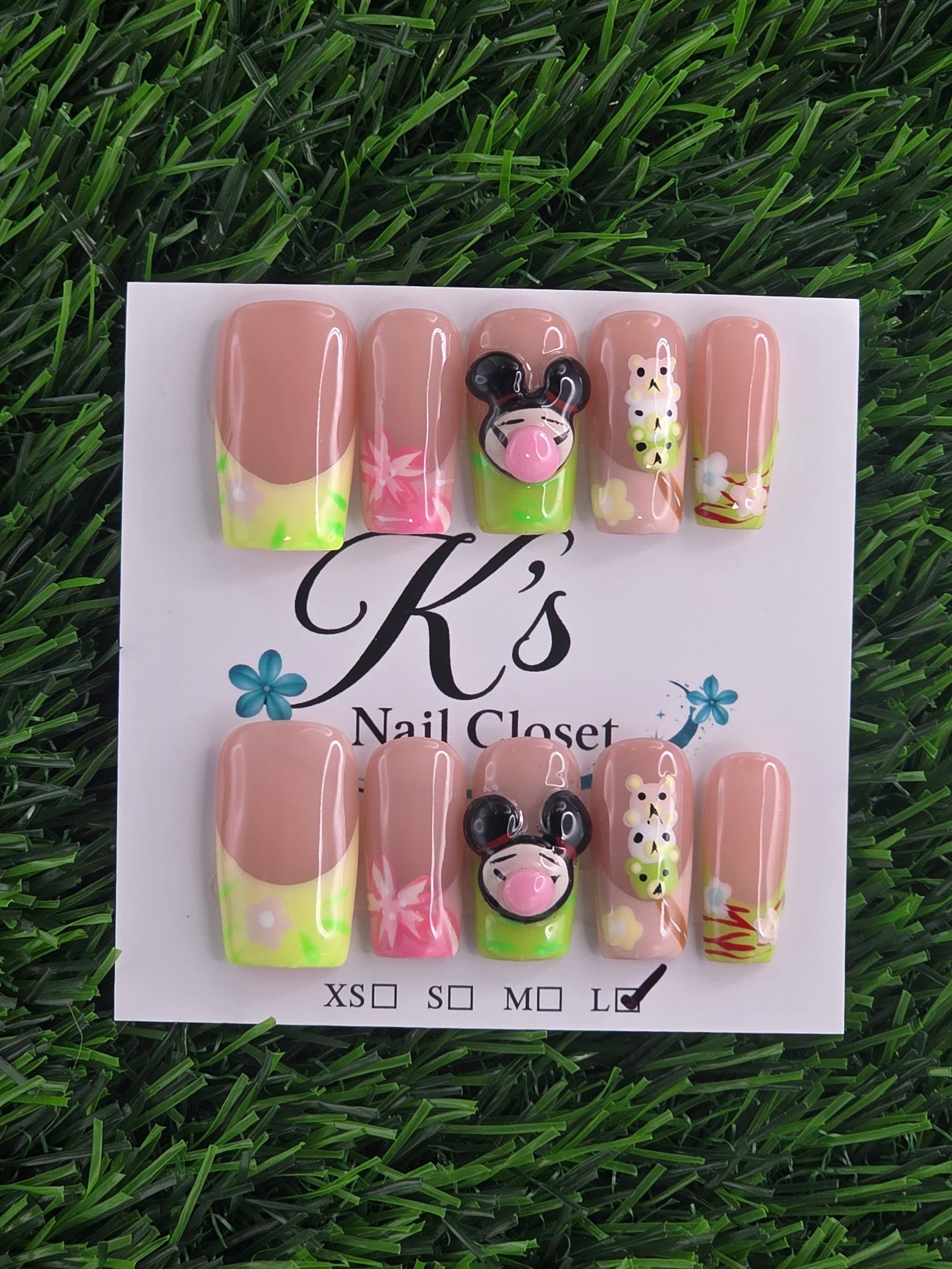 Square Press-On Nails - Size L