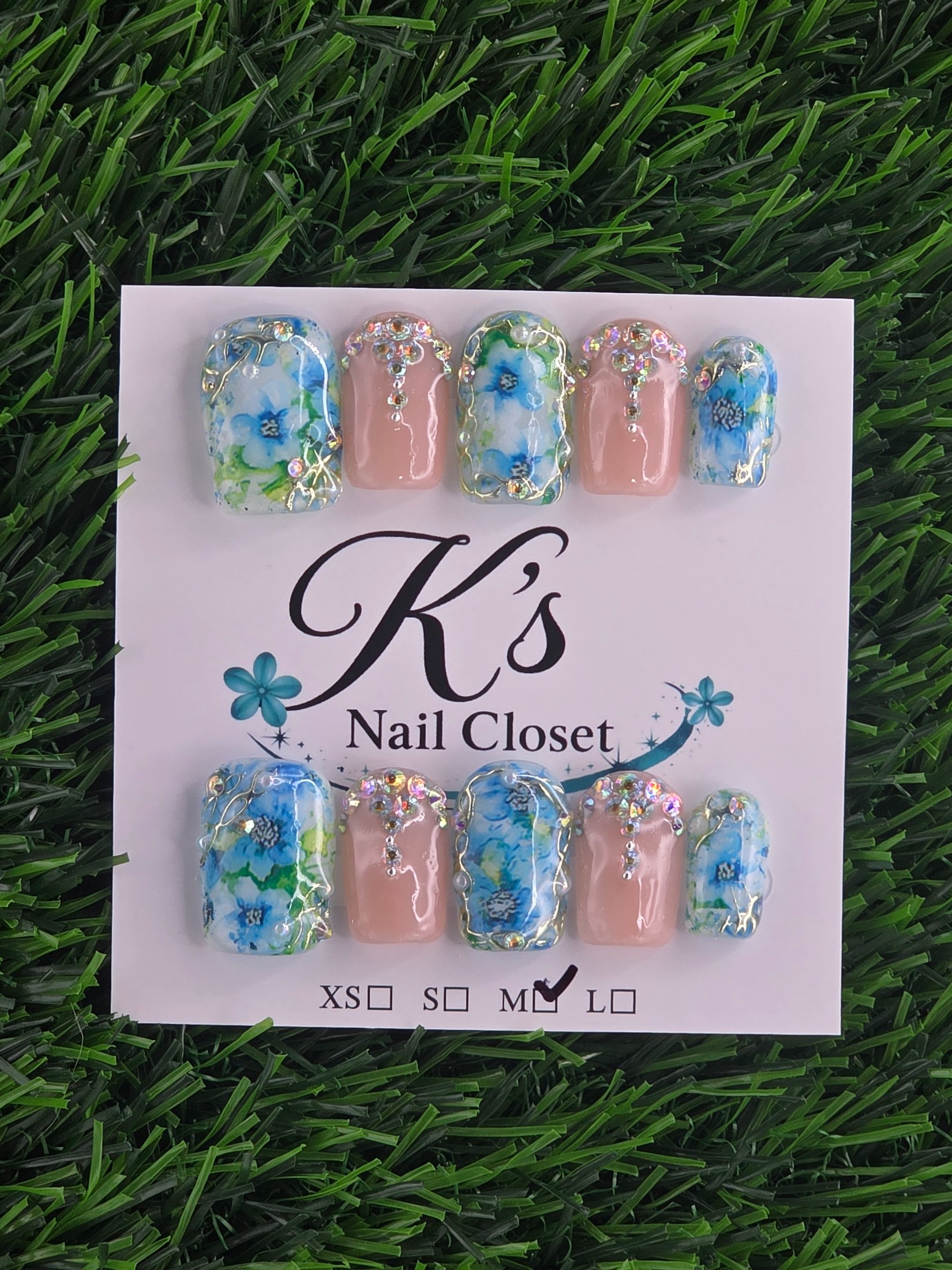 Square Press-On Nails - Size M