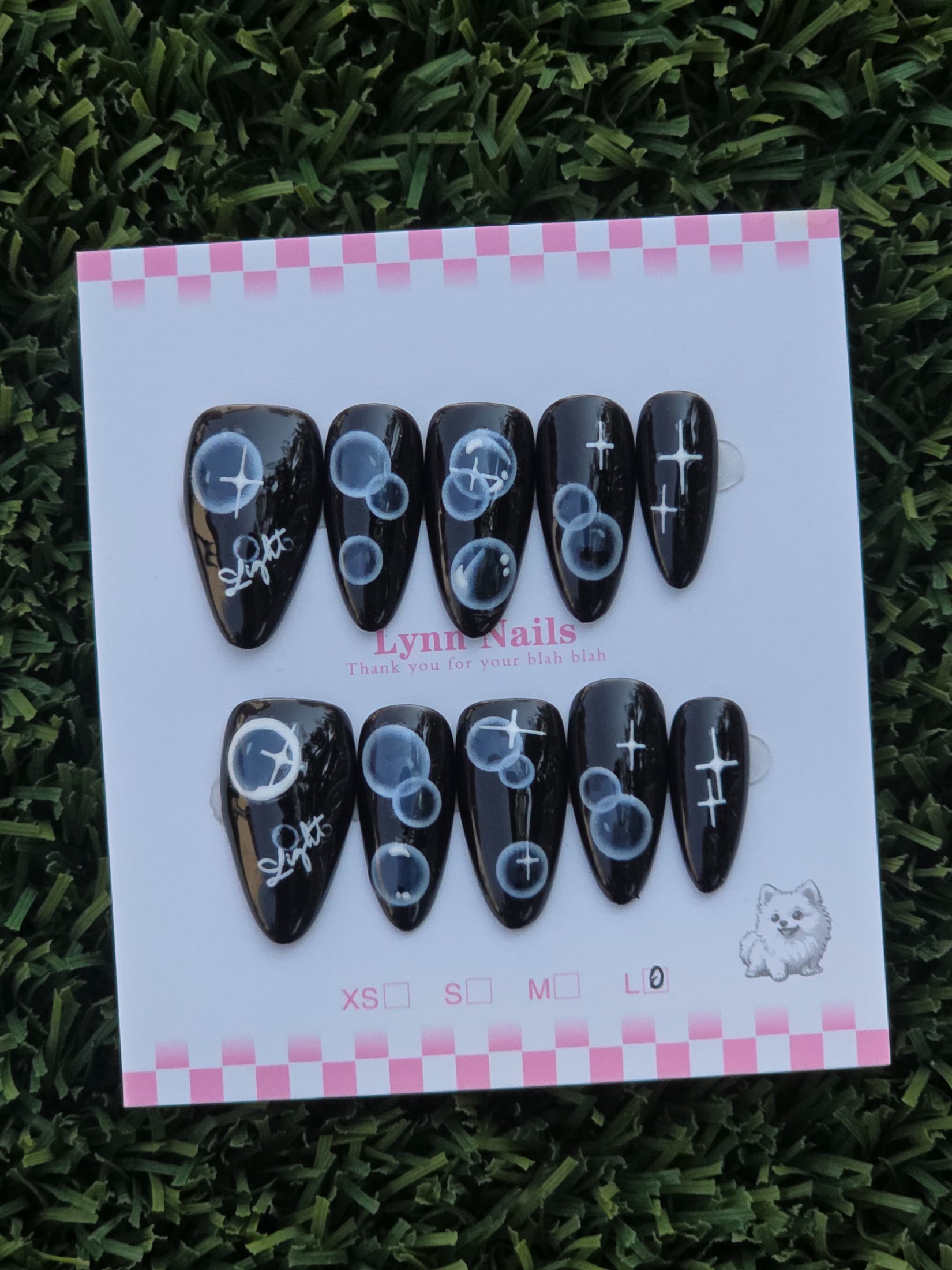 Bubbles Press-On Nails - Size L
