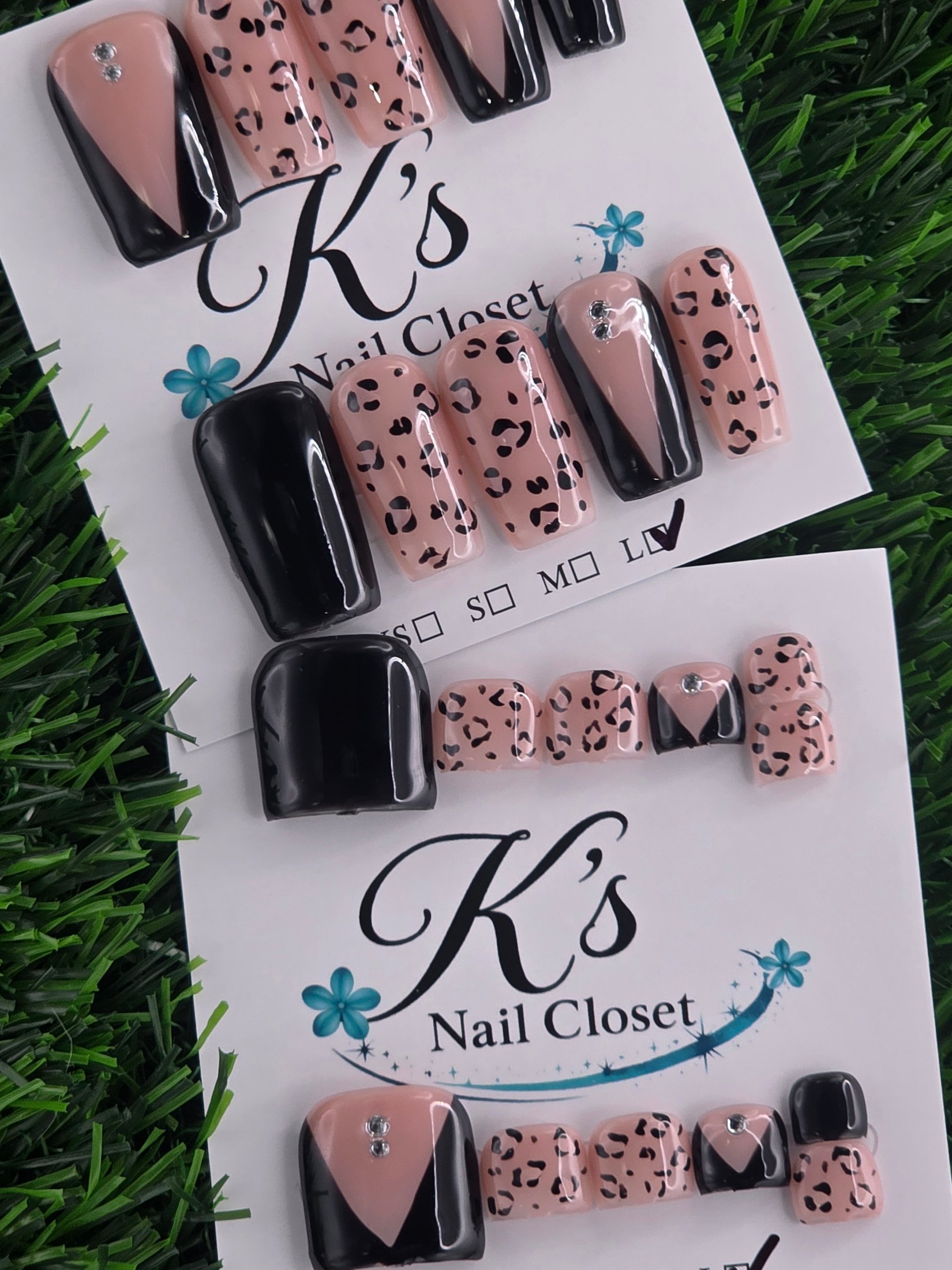 Coffin Press-On Nails - Size L