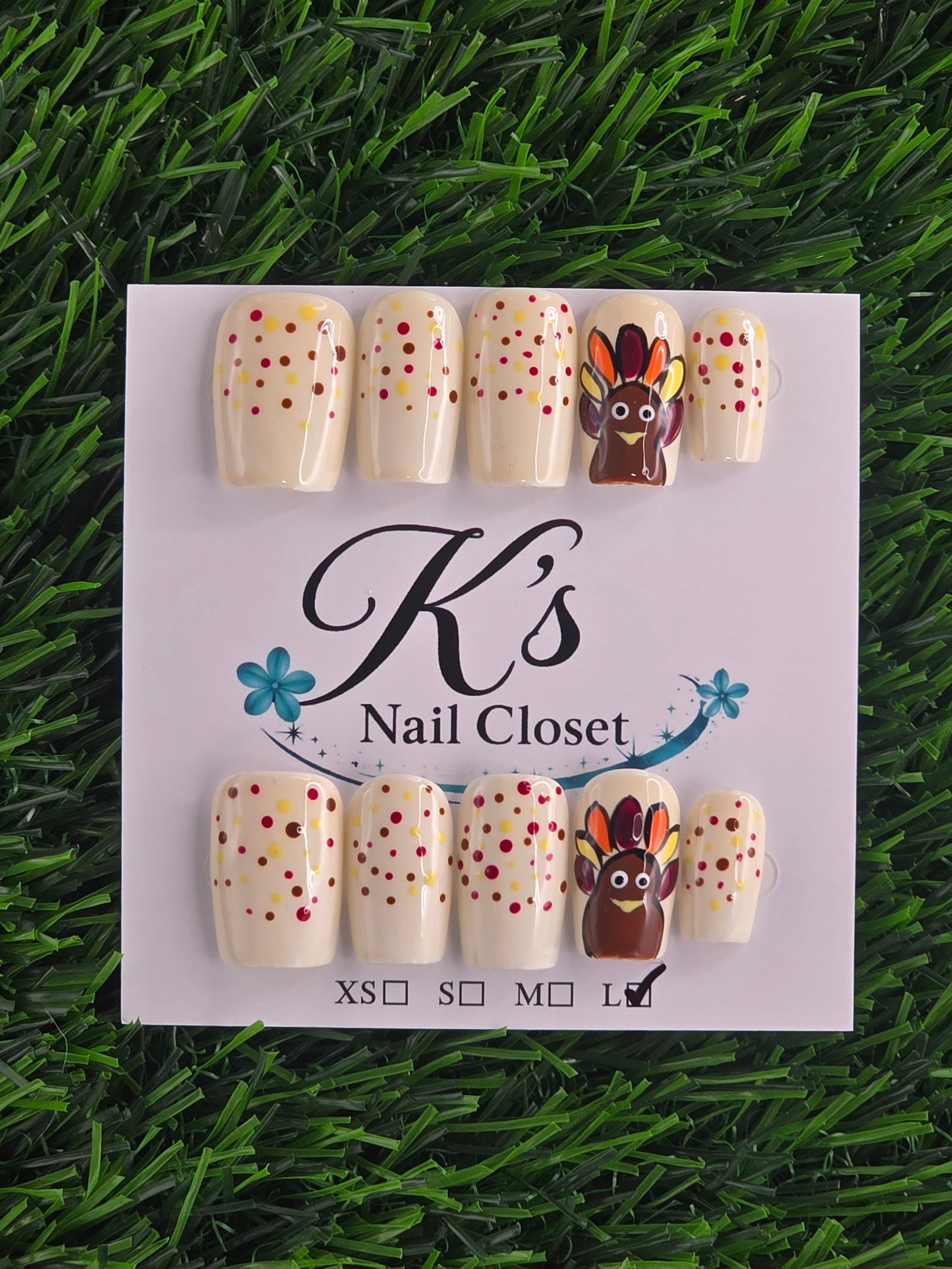 Square Press-On Nails - Size L