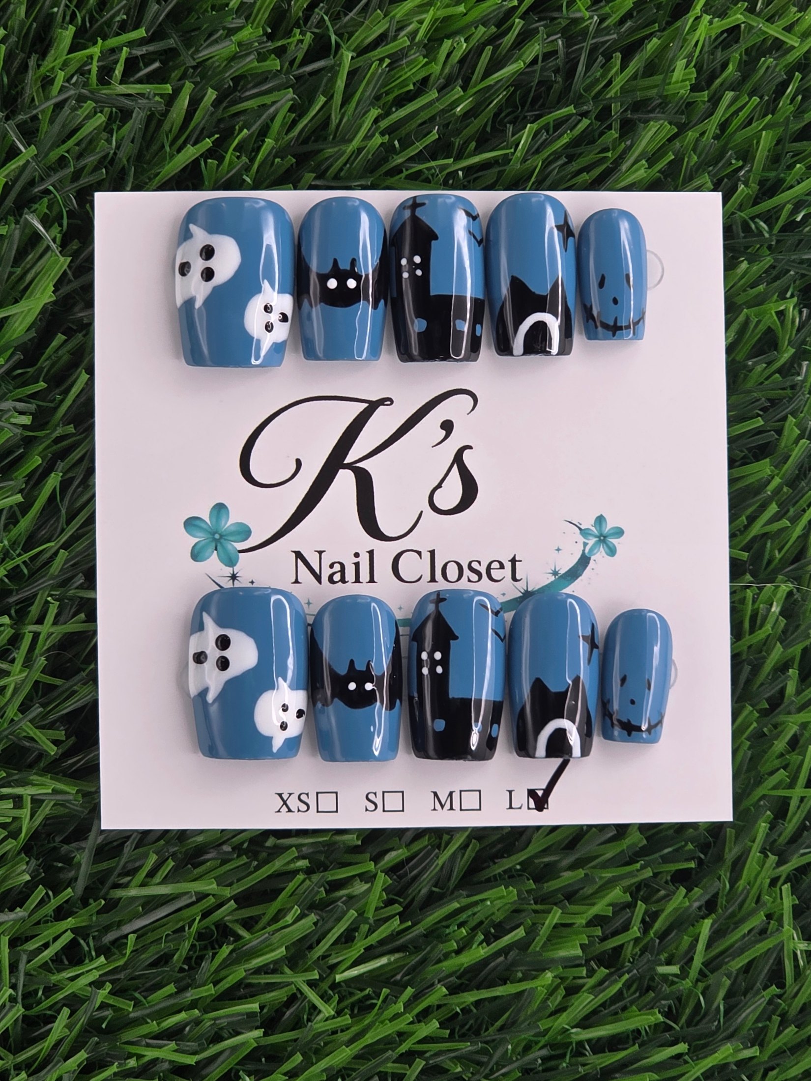 Coffin Press-On Nails - Size S, L