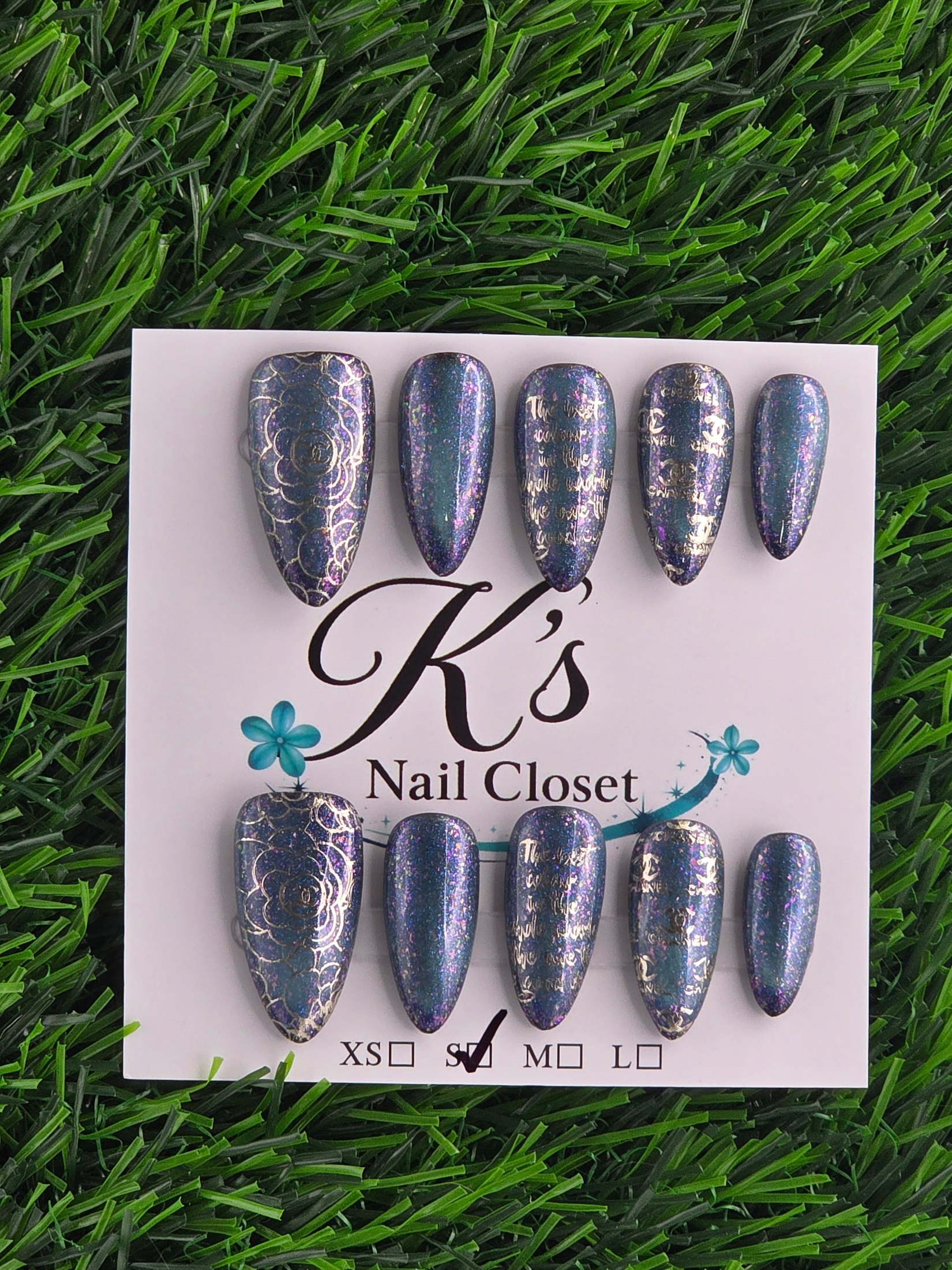 Almond Press-On Nails - Size S