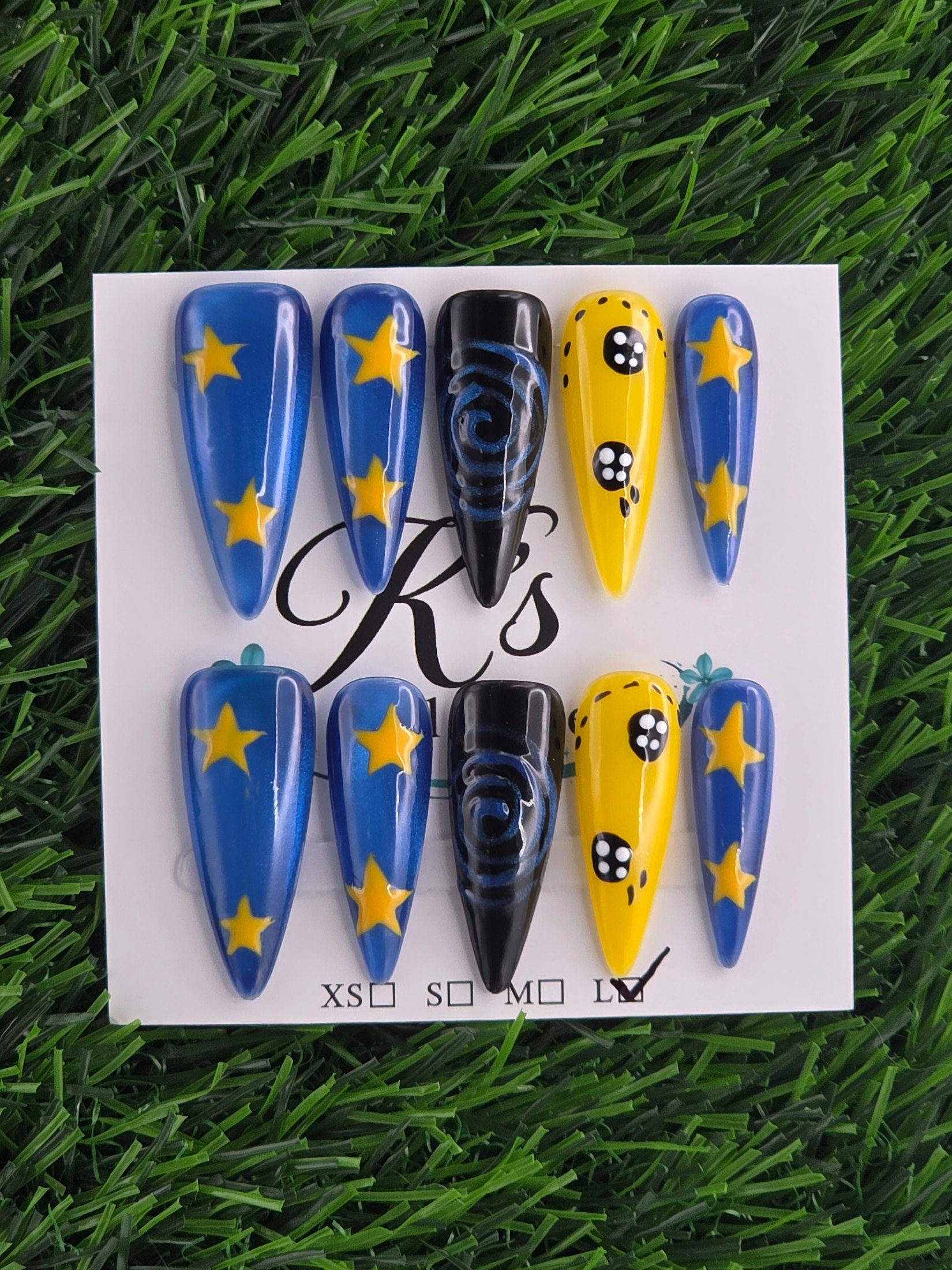 Stiletto Press-On Nails - Size S, L