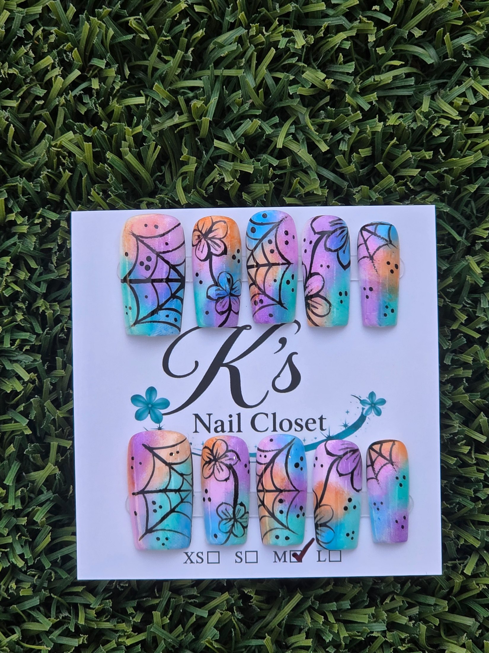 Summerween Press-On Nails - Size M