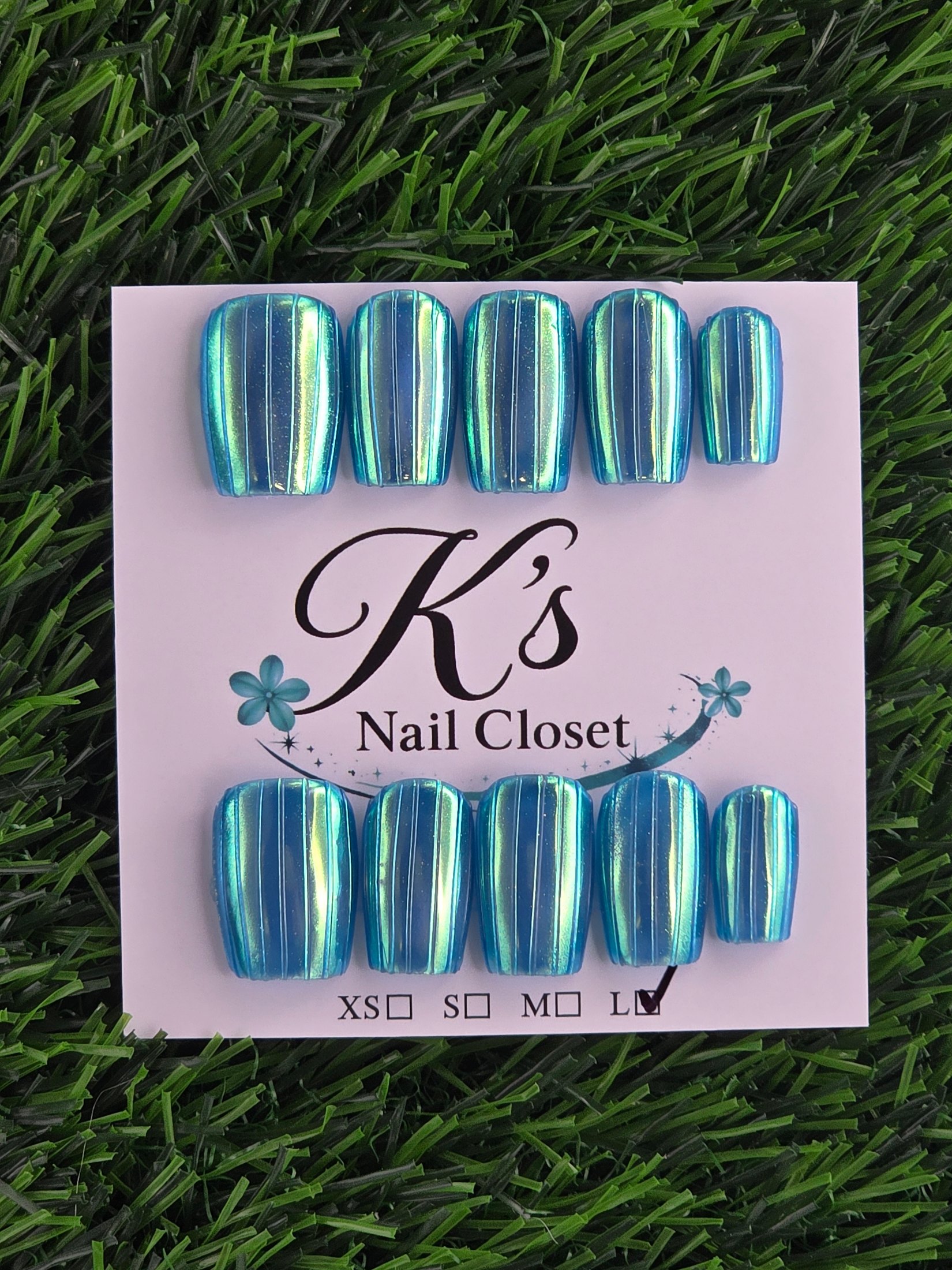 Square Press-On Nails - Size S, M, L