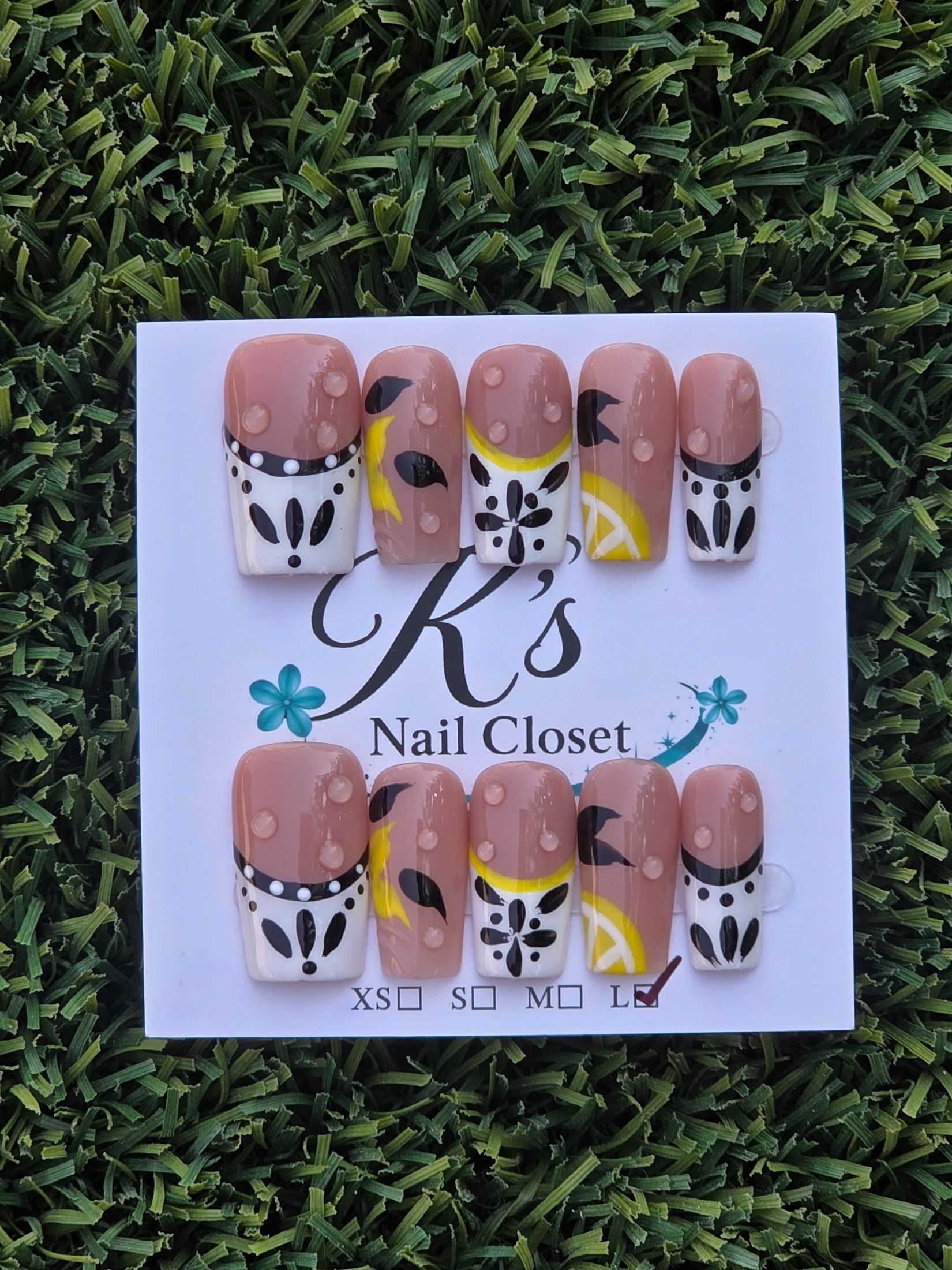 Lemons Press-On Nails - Size L