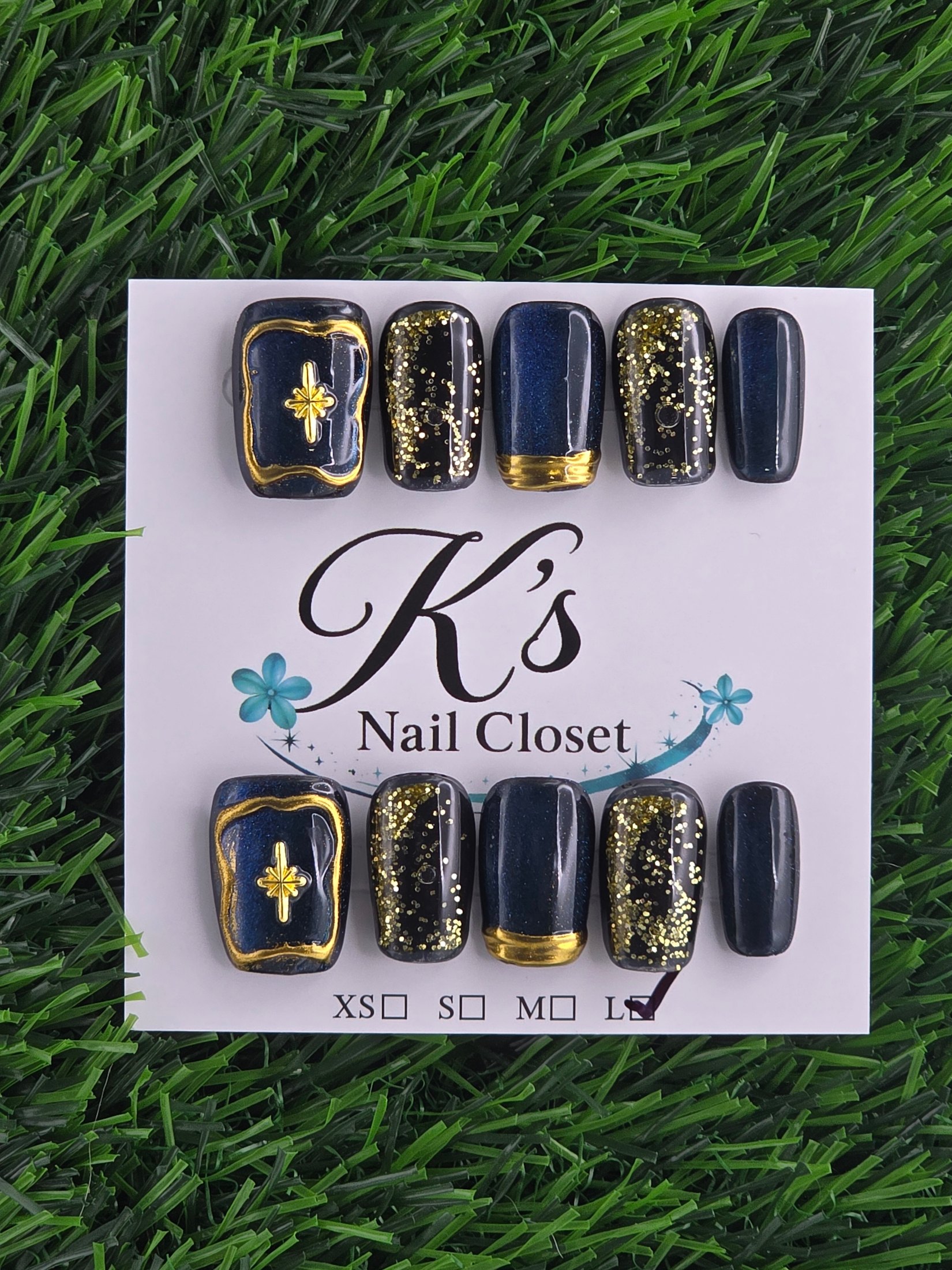 Square Press-On Nails - Size L