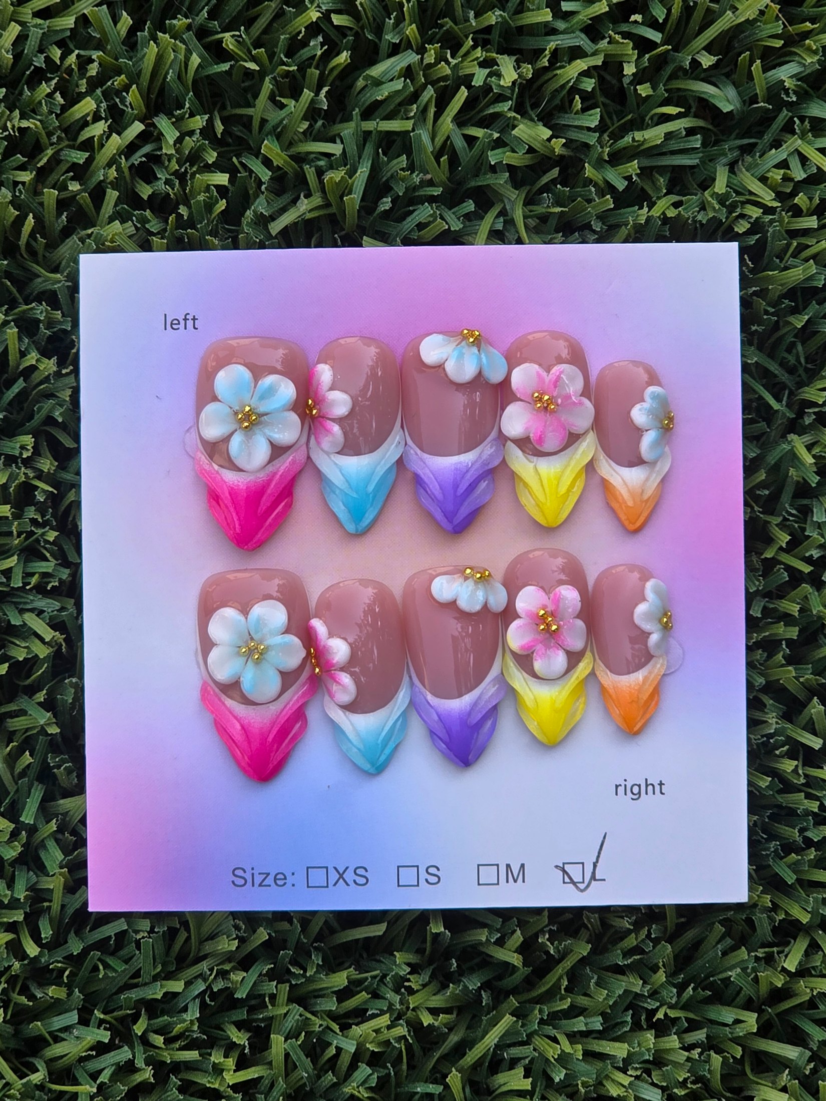 Bidi Press-On Nails - Size L