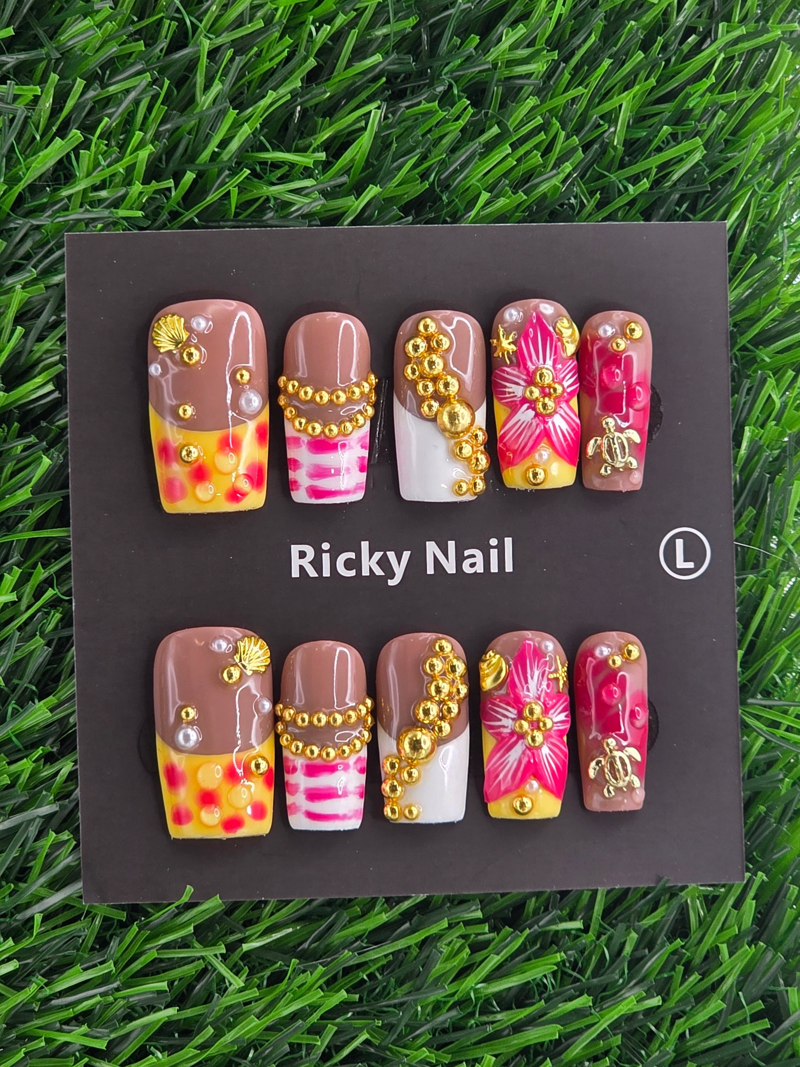 Square Press-On Nails - Size L
