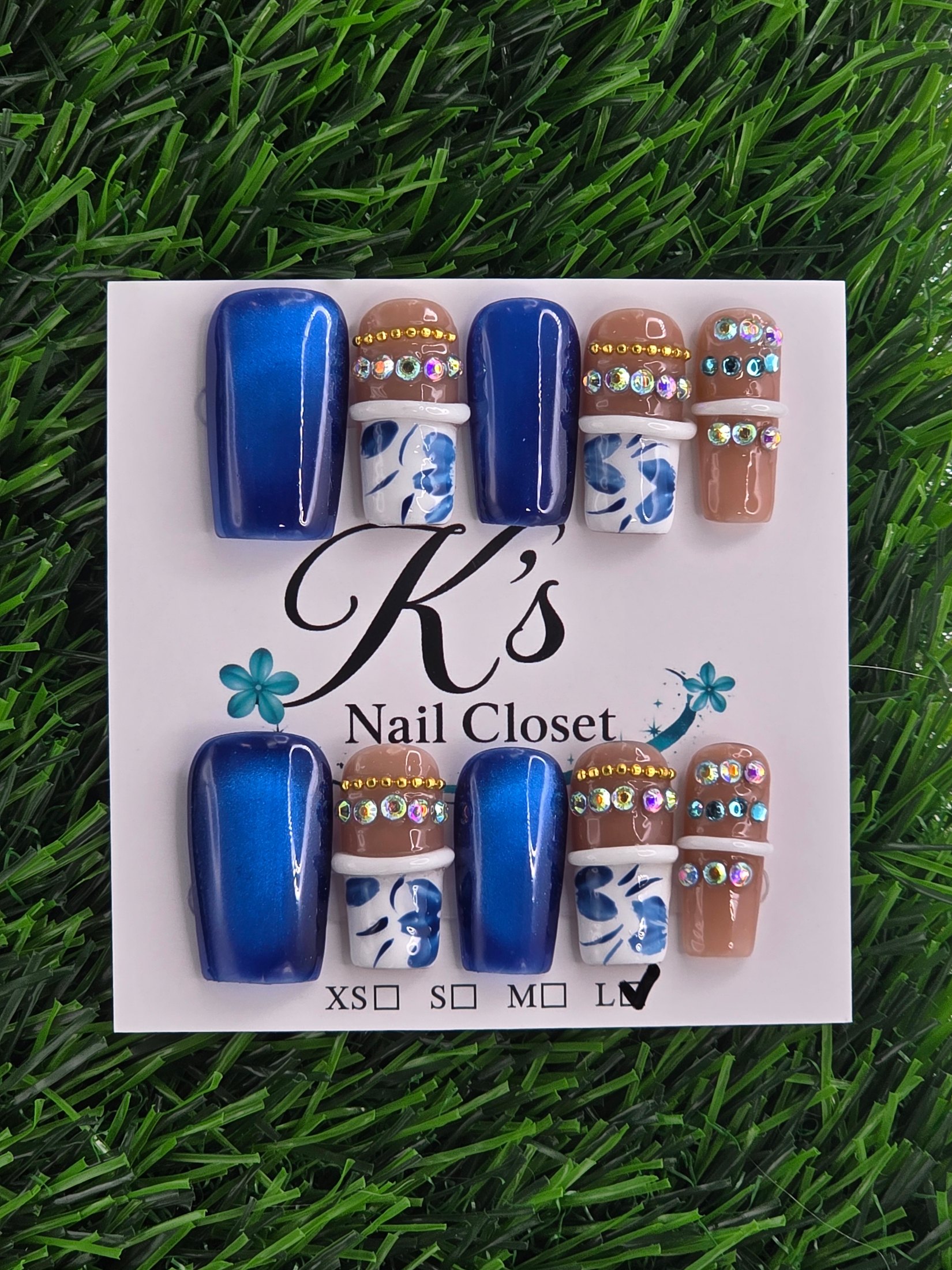 Coffin Press-On Nails - Size L