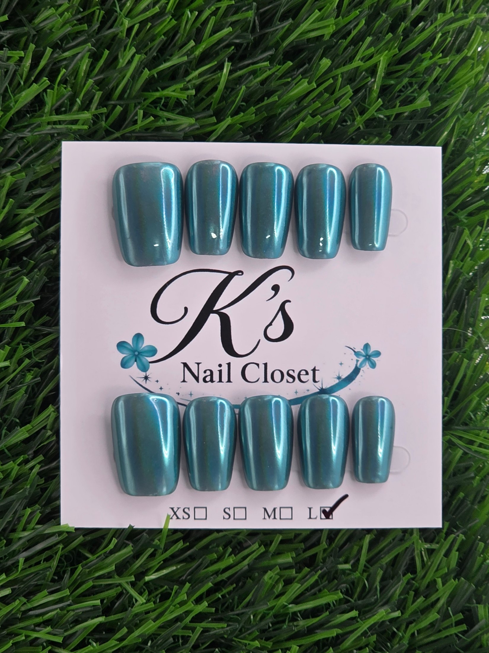 Coffin Press-On Nails - Size L