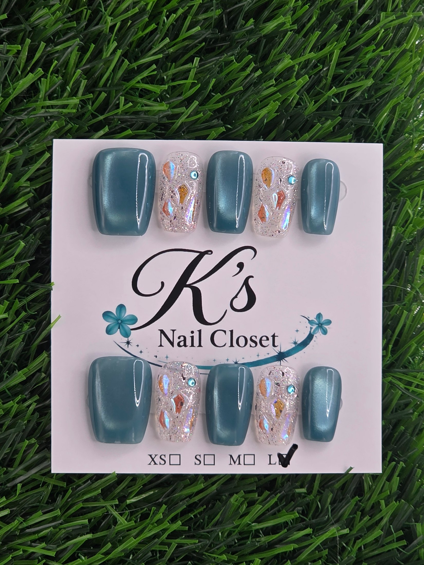 Coffin Press-On Nails - Size L