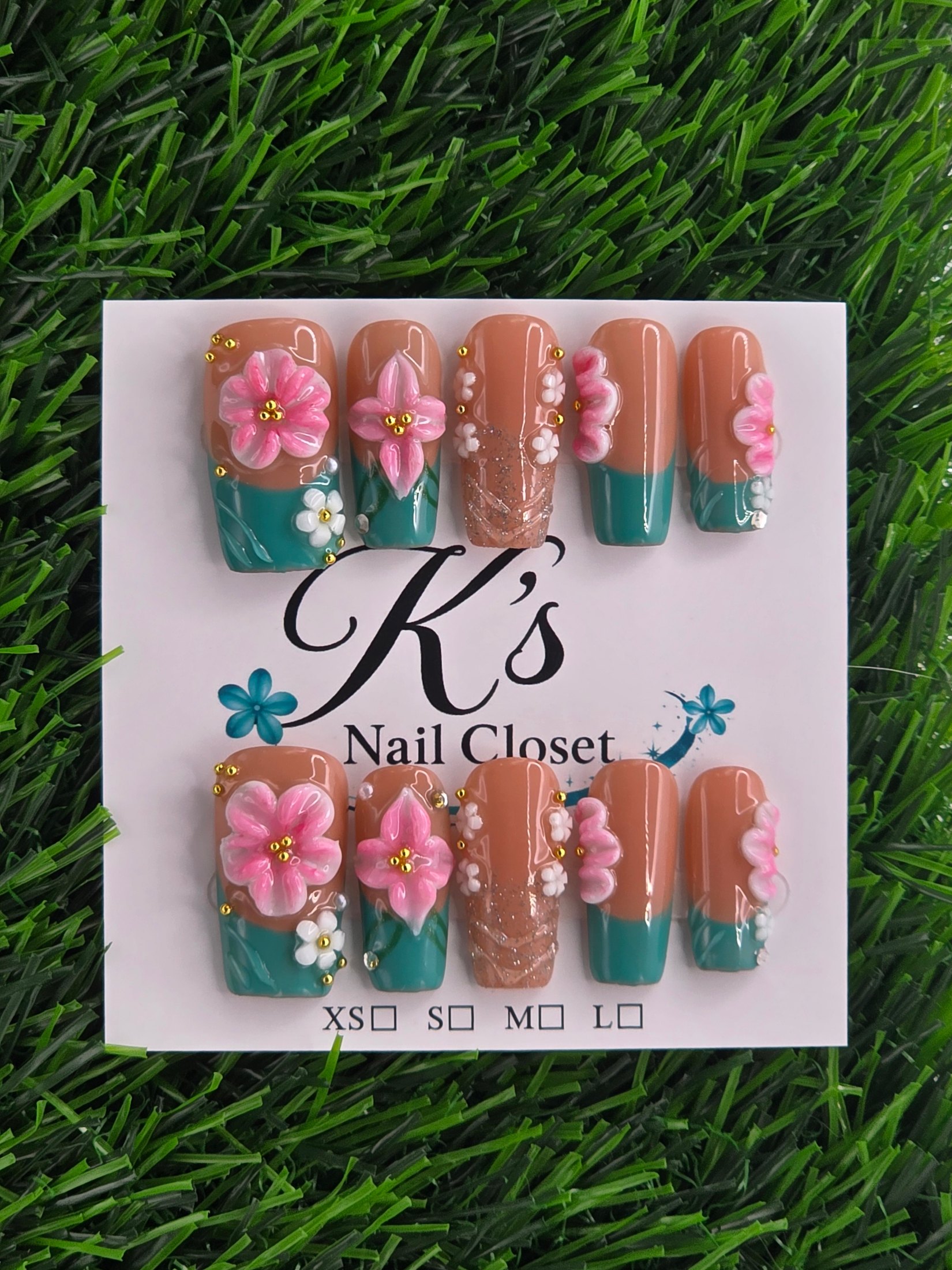 Coffin Press-On Nails - Size L