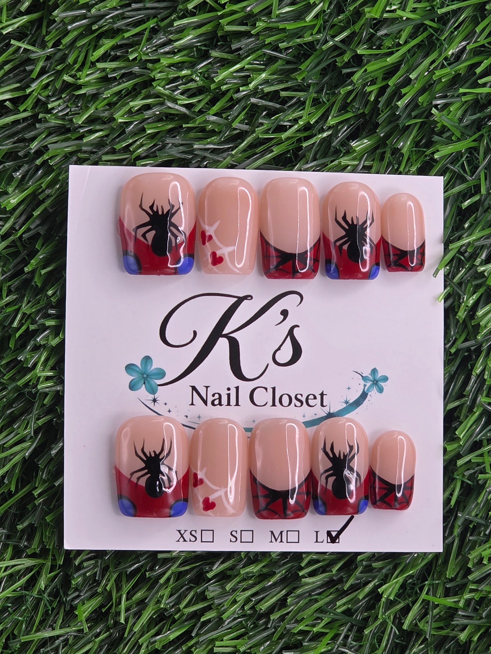 Square Press-On Nails - Size S, L
