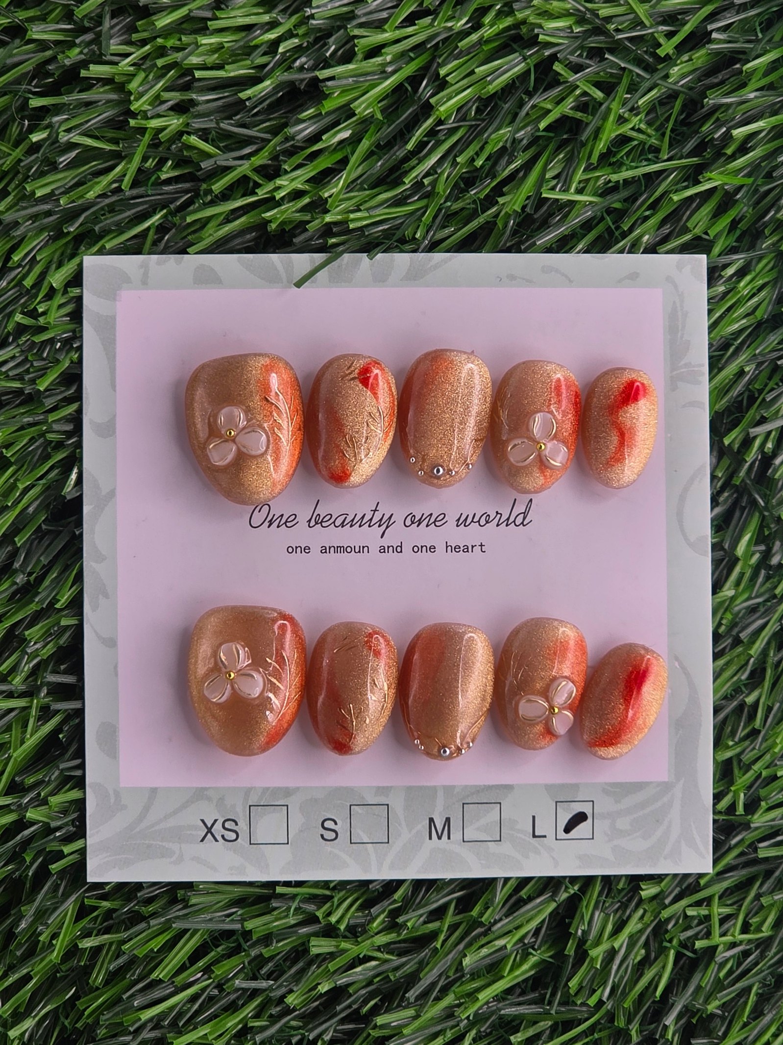 Oval Press-On Nails - Size L