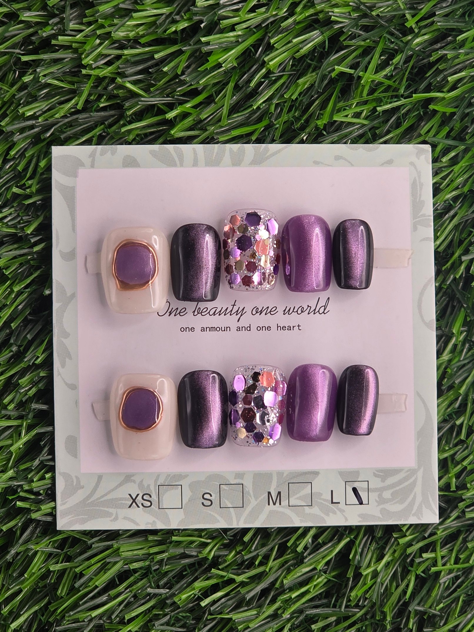 Square Press-On Nails - Size L