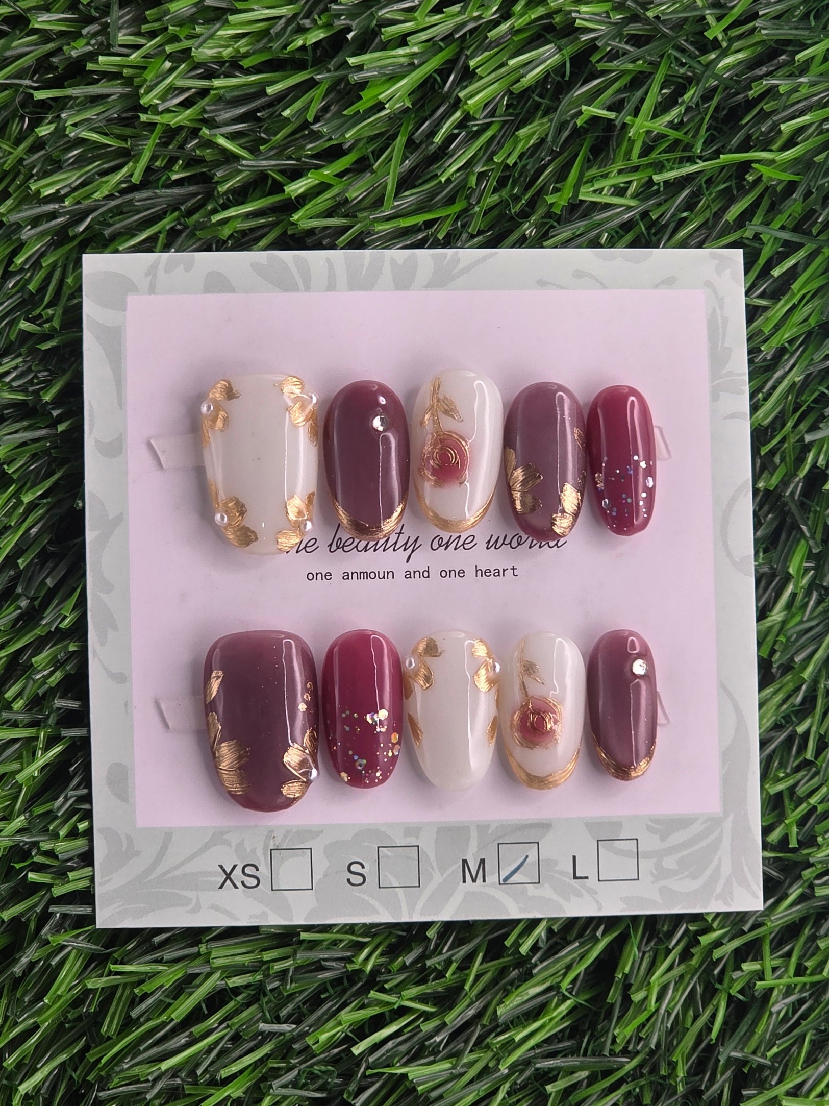 Oval Press-On Nails - Size S