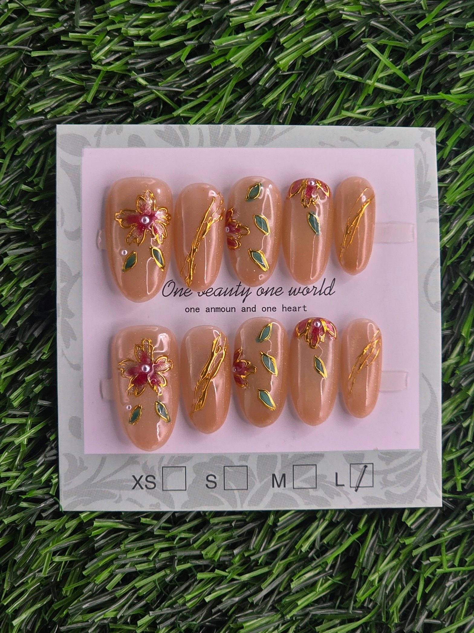 Oval Press-On Nails - Size S, M, L