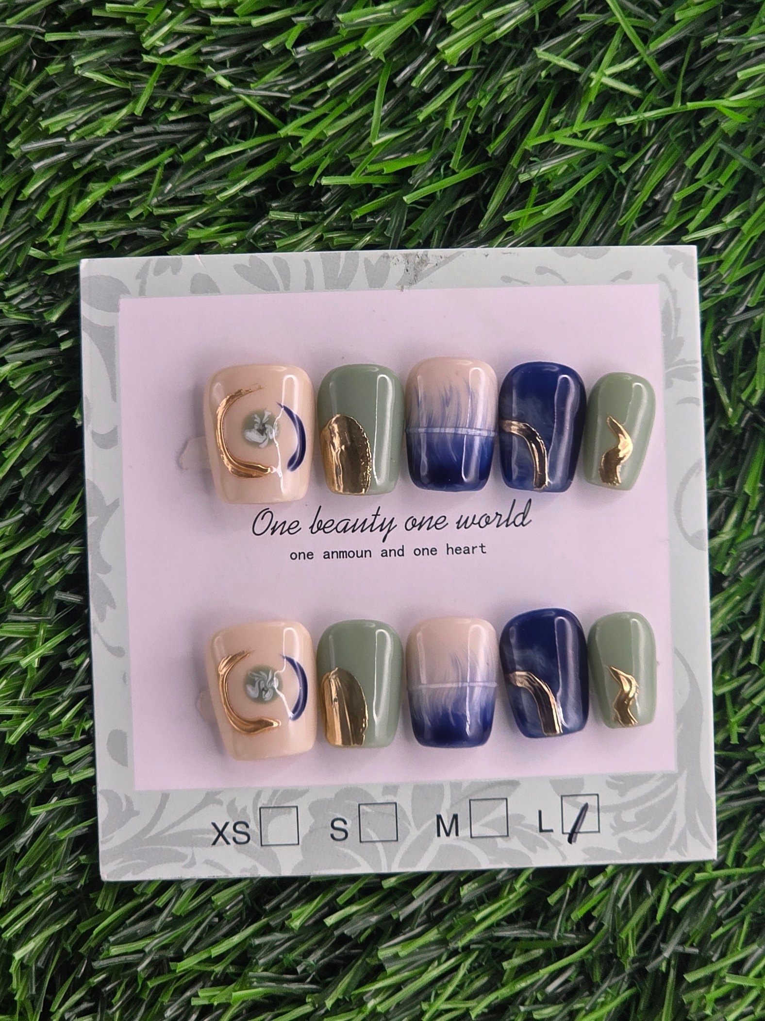 Coffin Press-On Nails - Size L