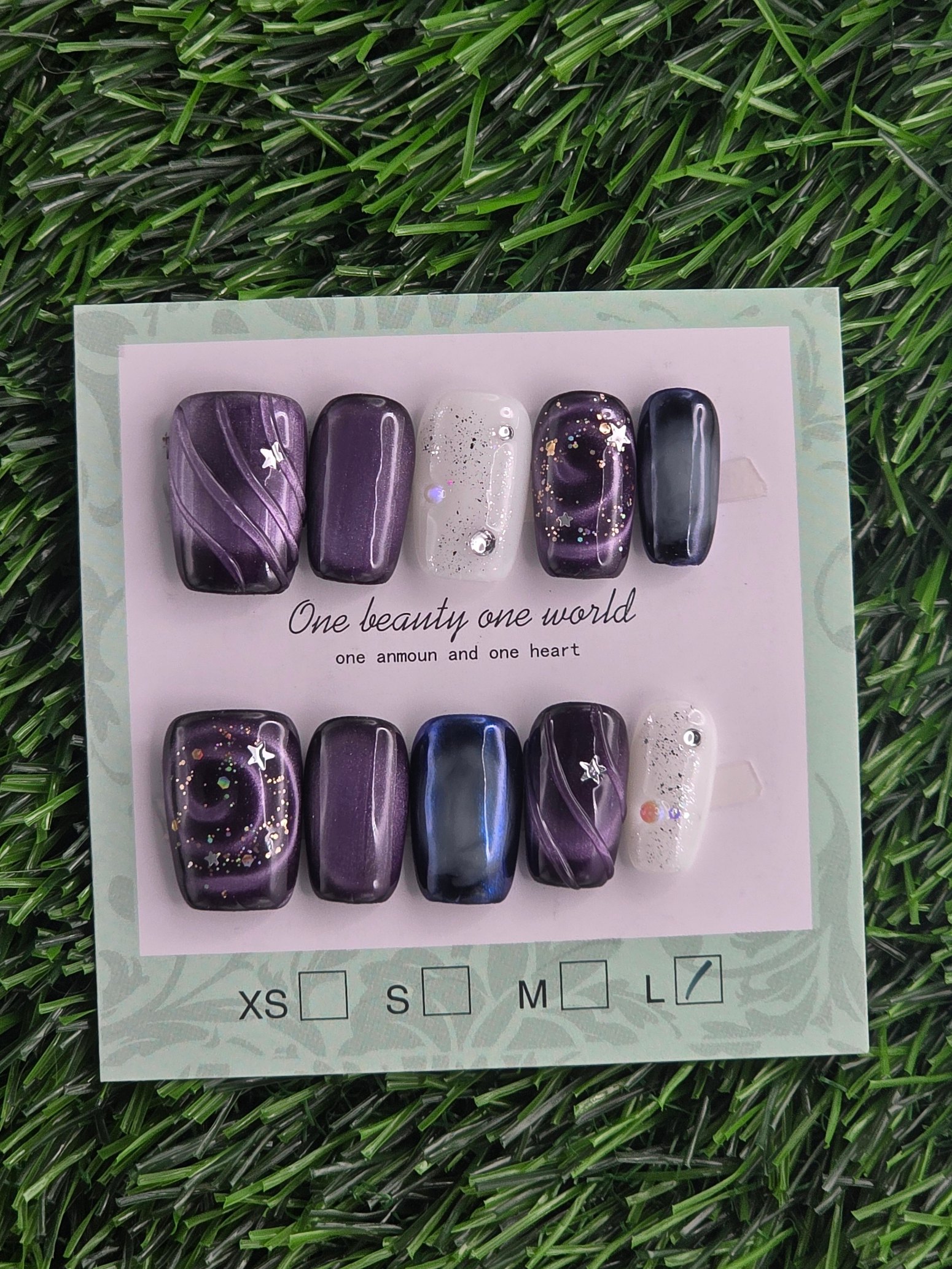 Square Press-On Nails - Size L