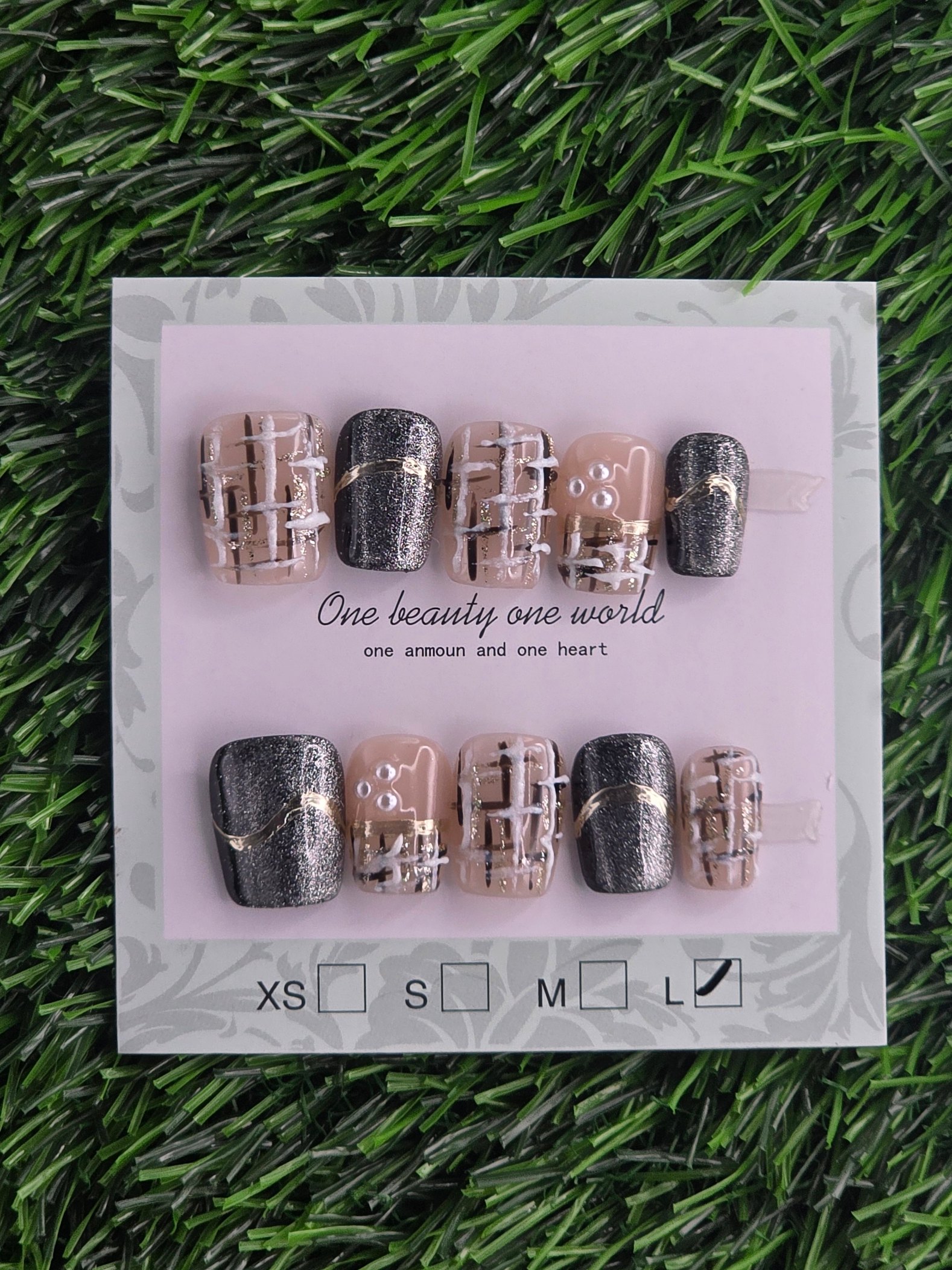Square Press-On Nails - Size L