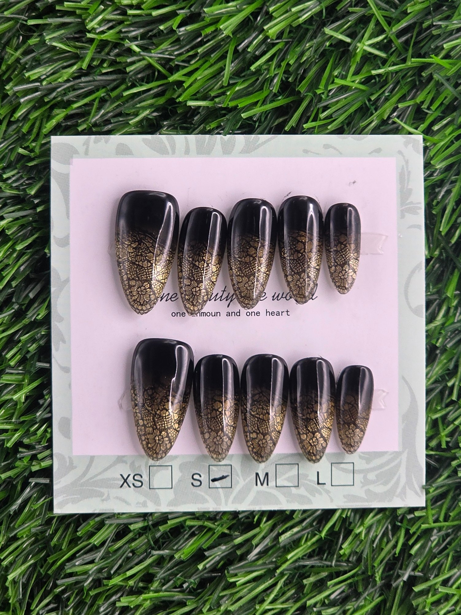 Almond Press-On Nails - Size S