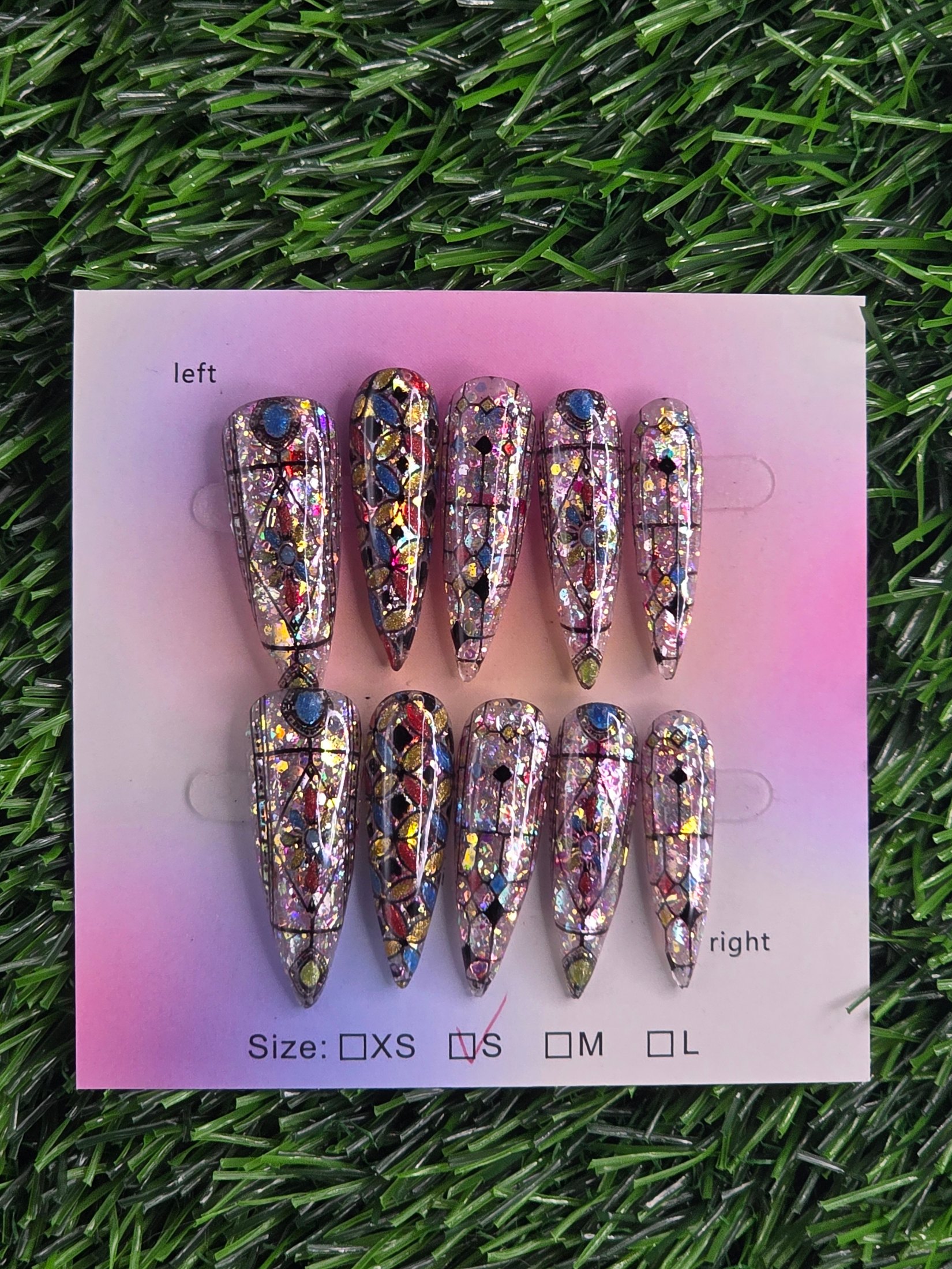 Stiletto Press-On Nails - Size S