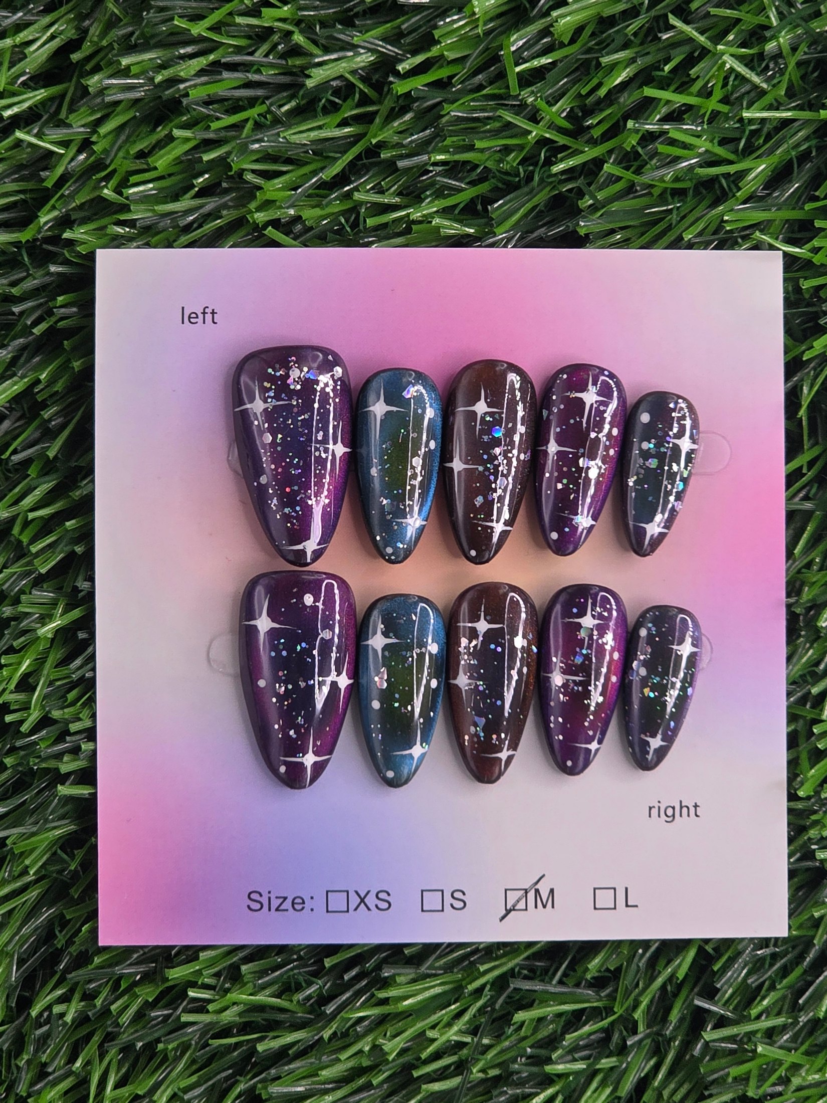 Almond Press-On Nails - Size M