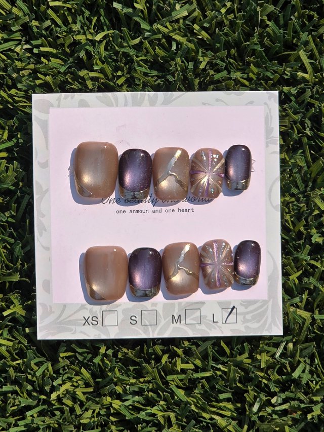 Brown & tan cateye