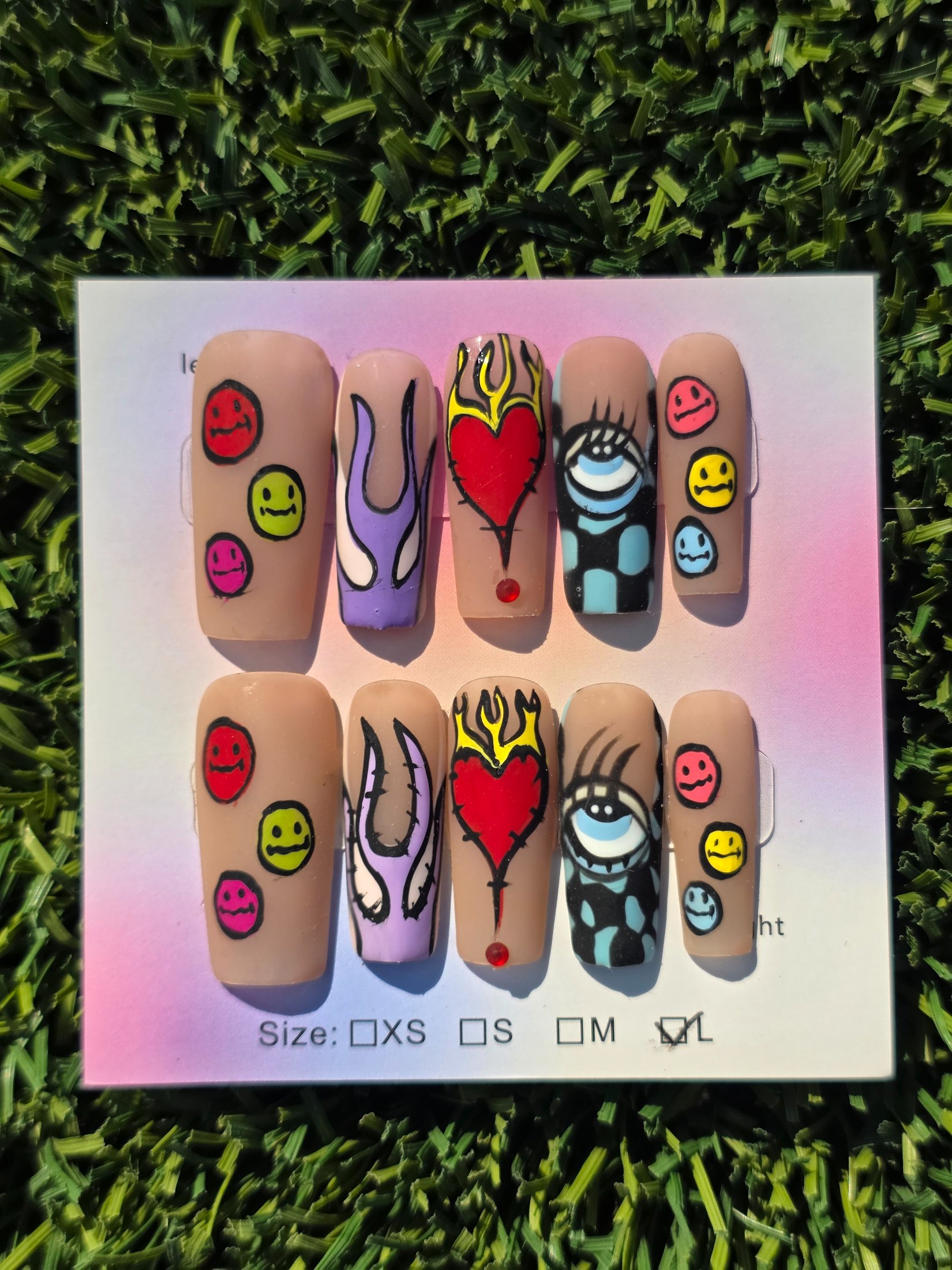 Bidi Press-On Nails - Size L