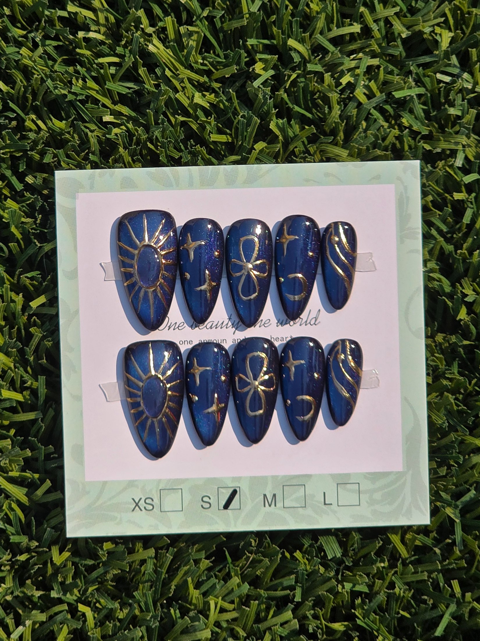 Blue w/ gold photo 1