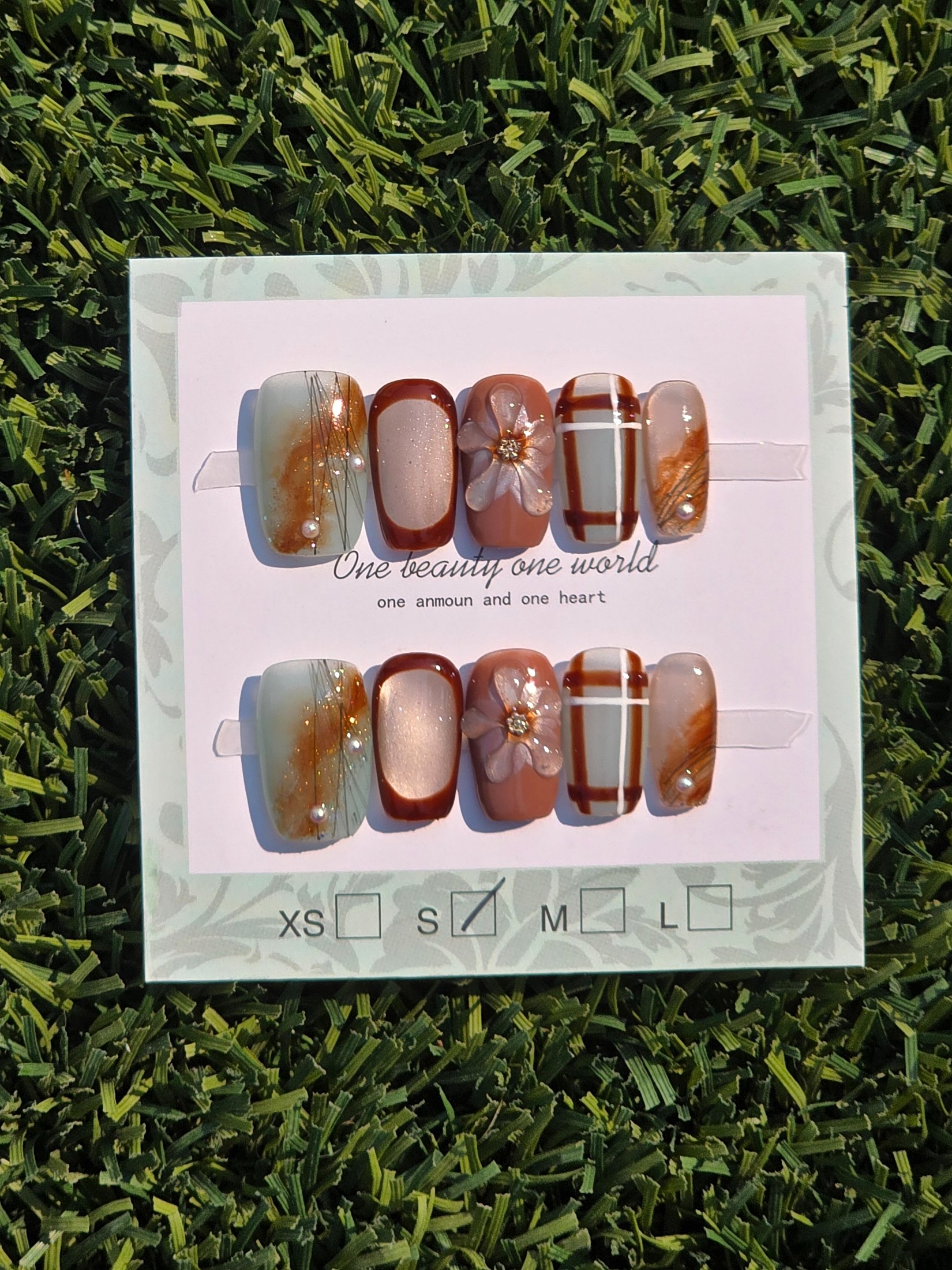 Fall Press-On Nails - Size S