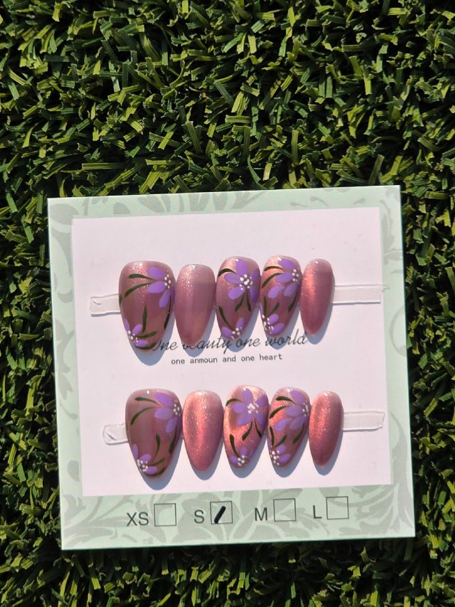 Purple and pink cateye