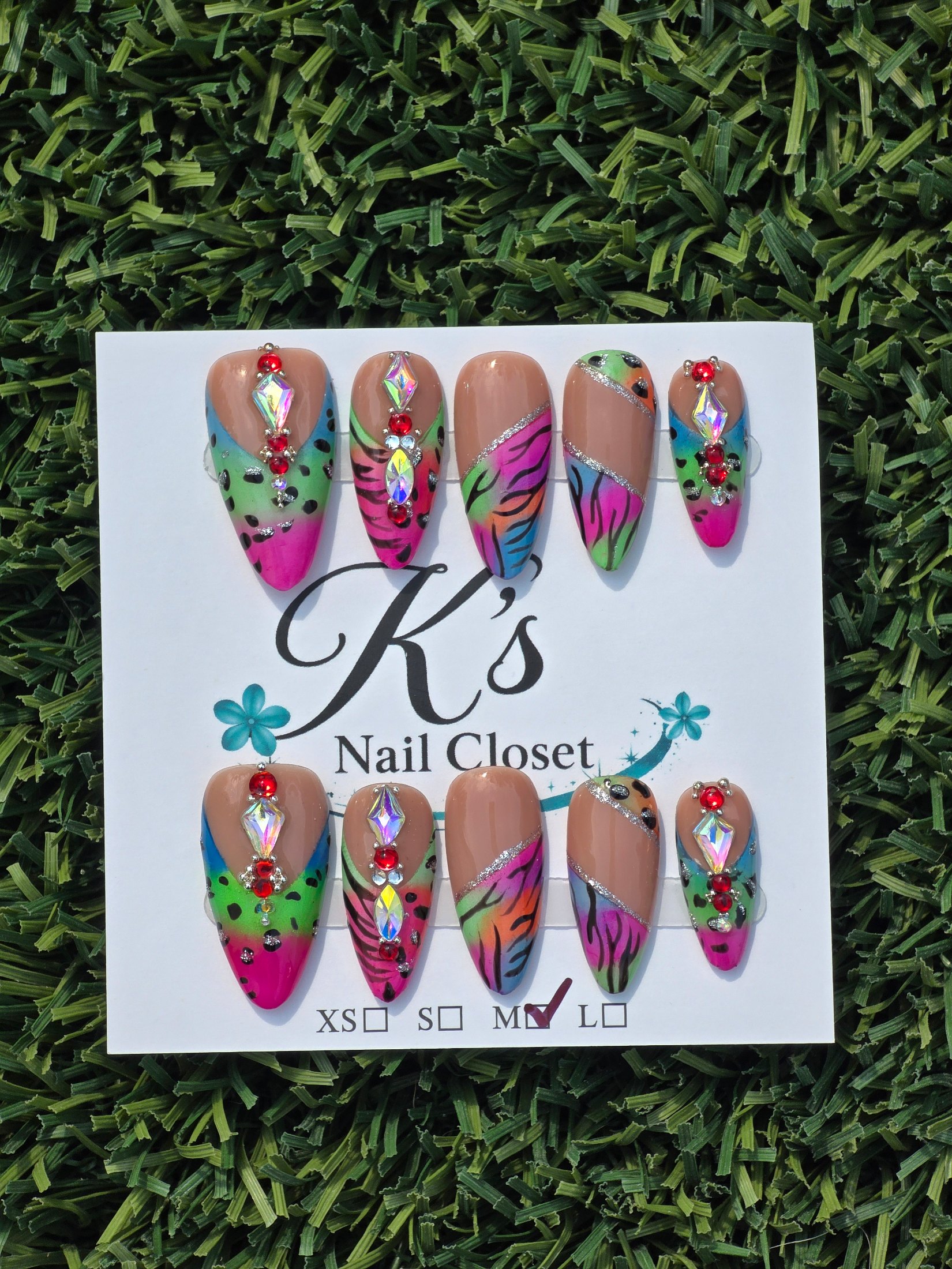 Lisa frank Press-On Nails - Size M