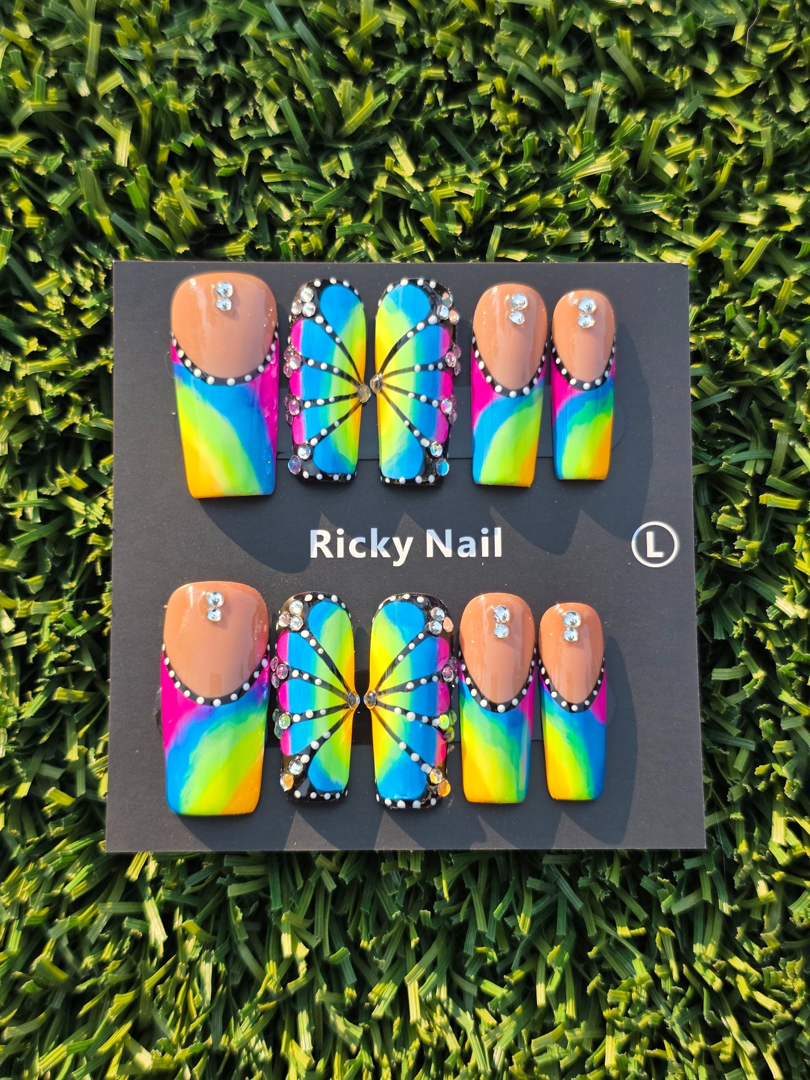 Ricky Press-On Nails - Size L