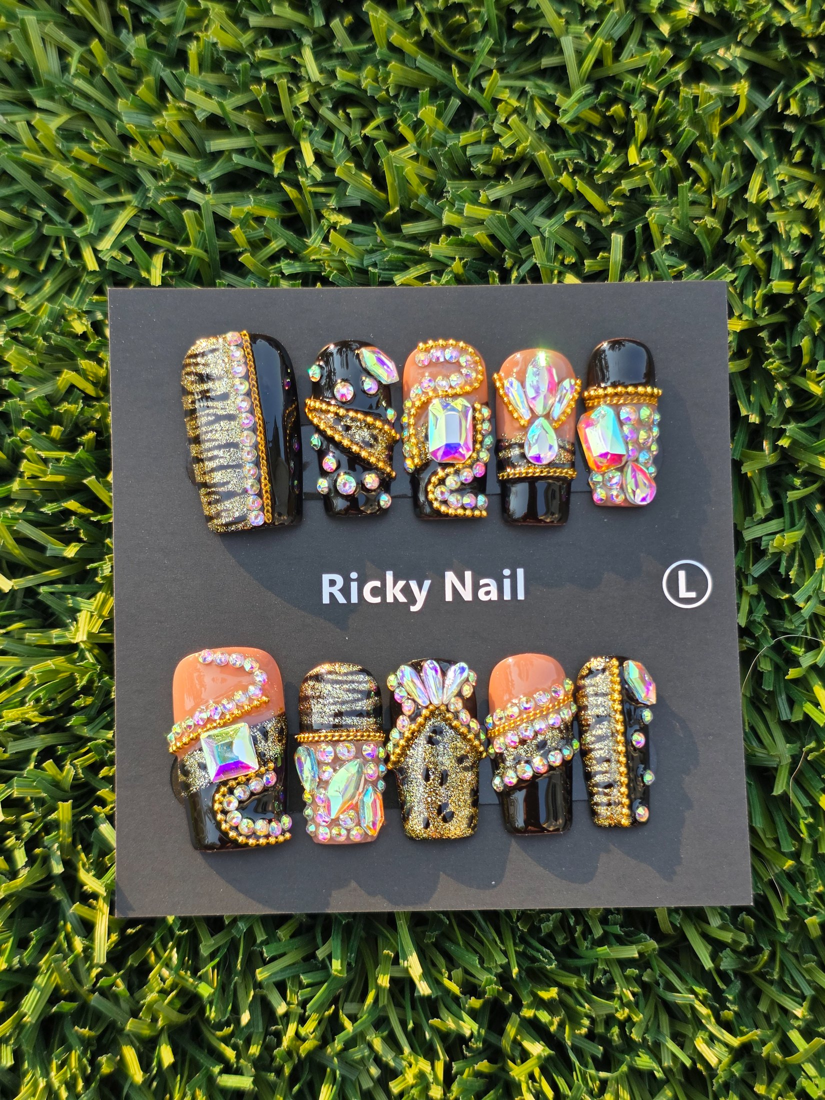 Ricky Press-On Nails - Size L