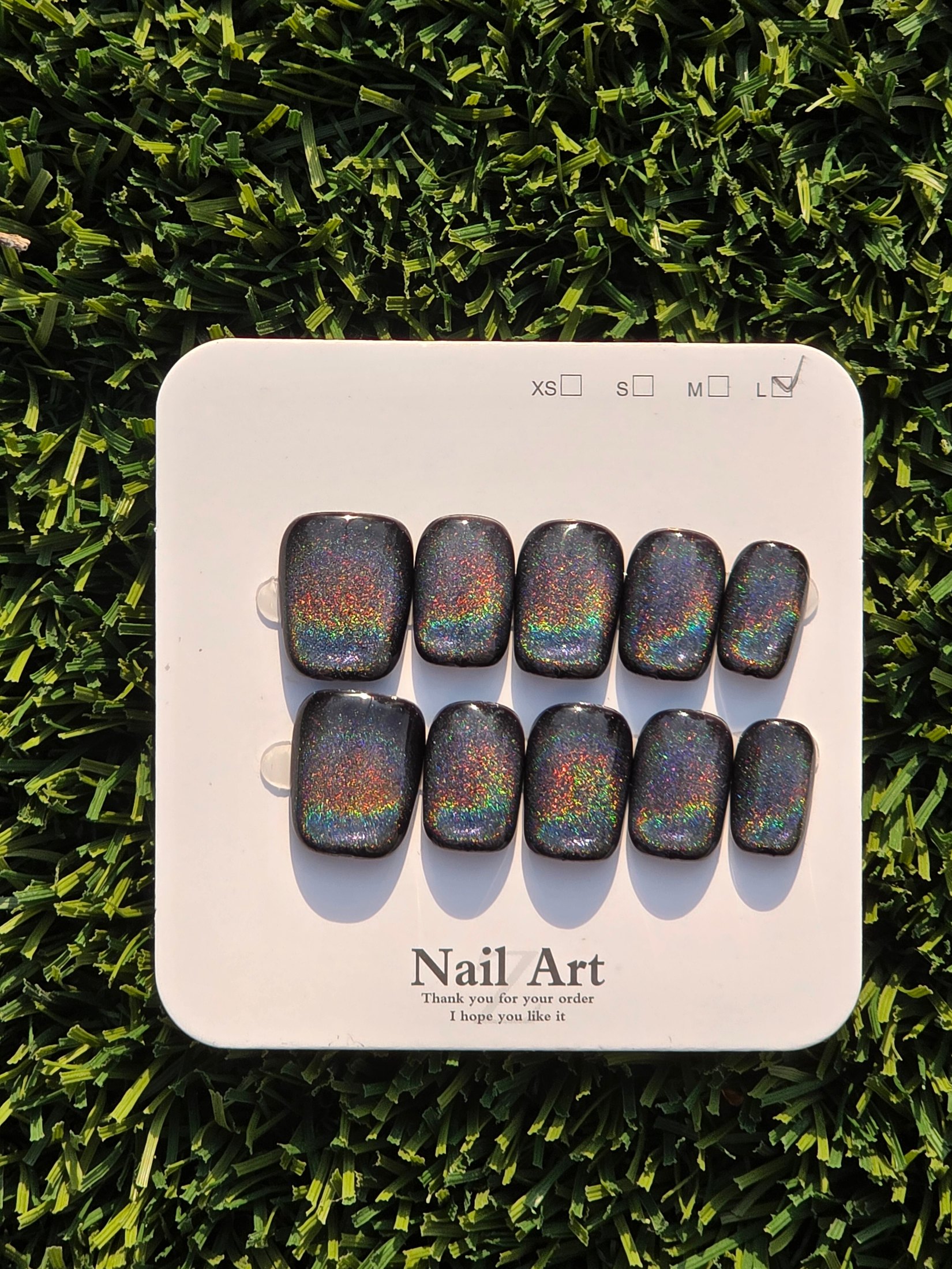 Black w/ rainbow sparkle photo 1