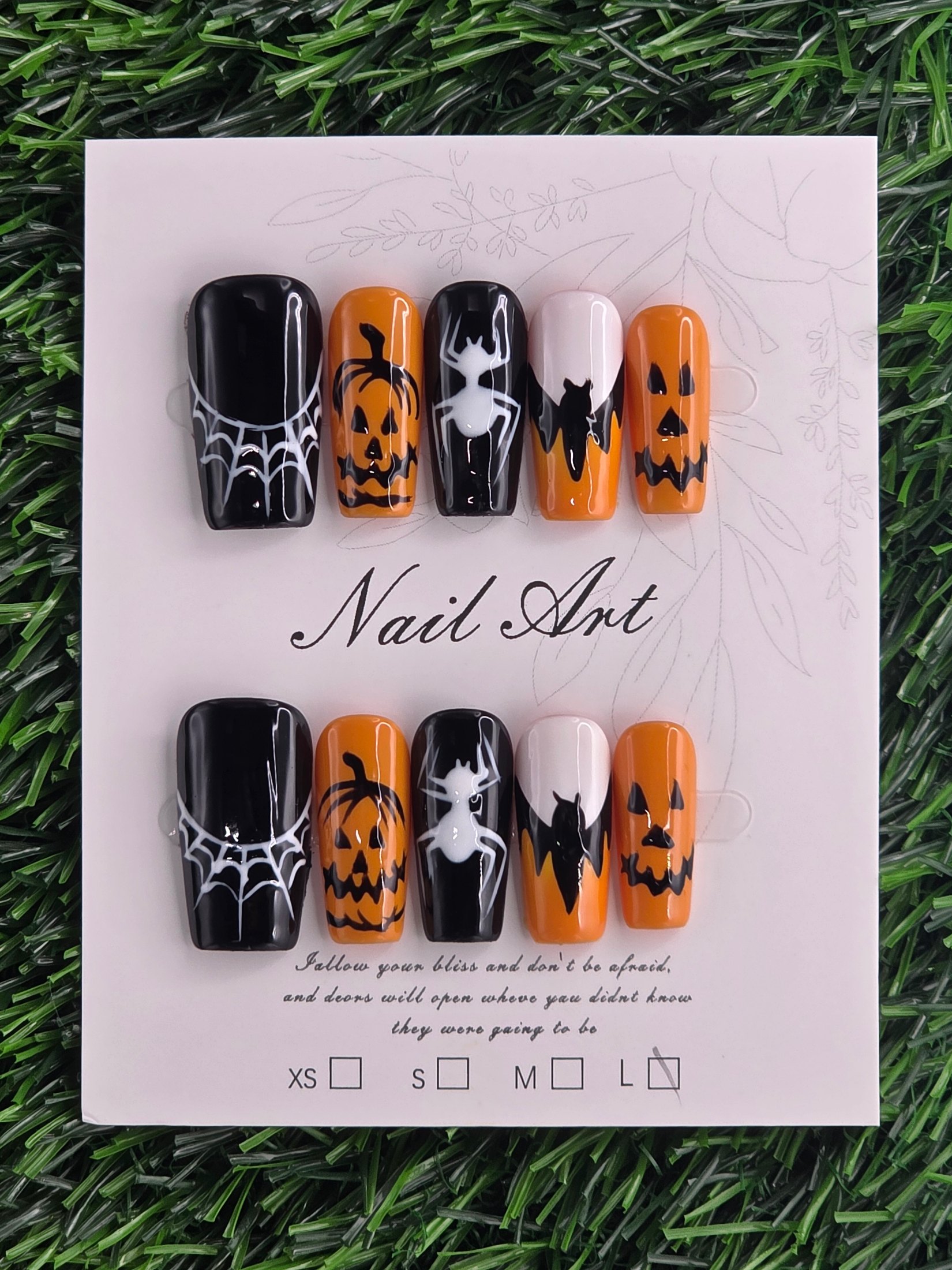 Halloween Press-On Nails - Size L
