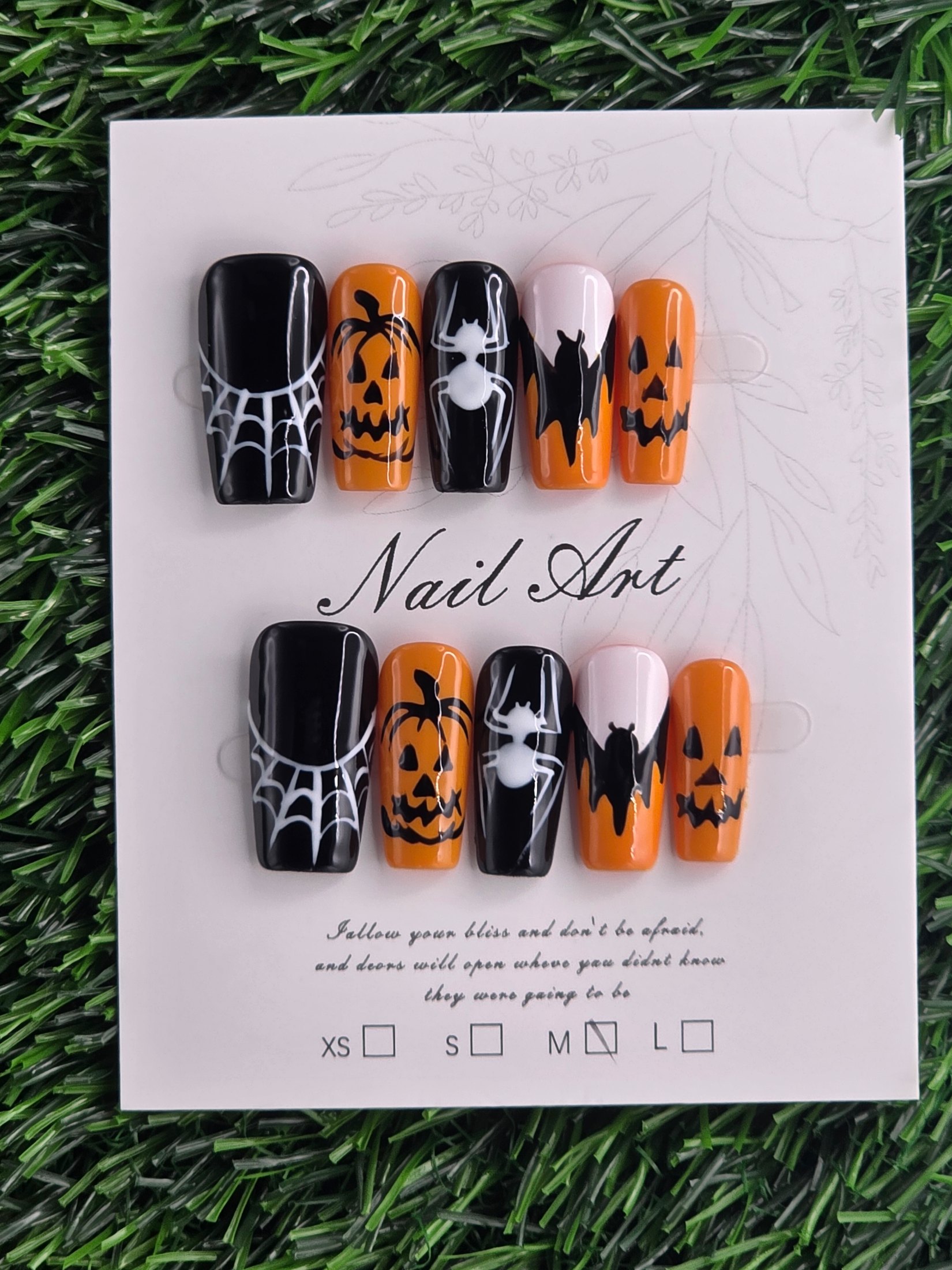 Halloween Press-On Nails - Size M