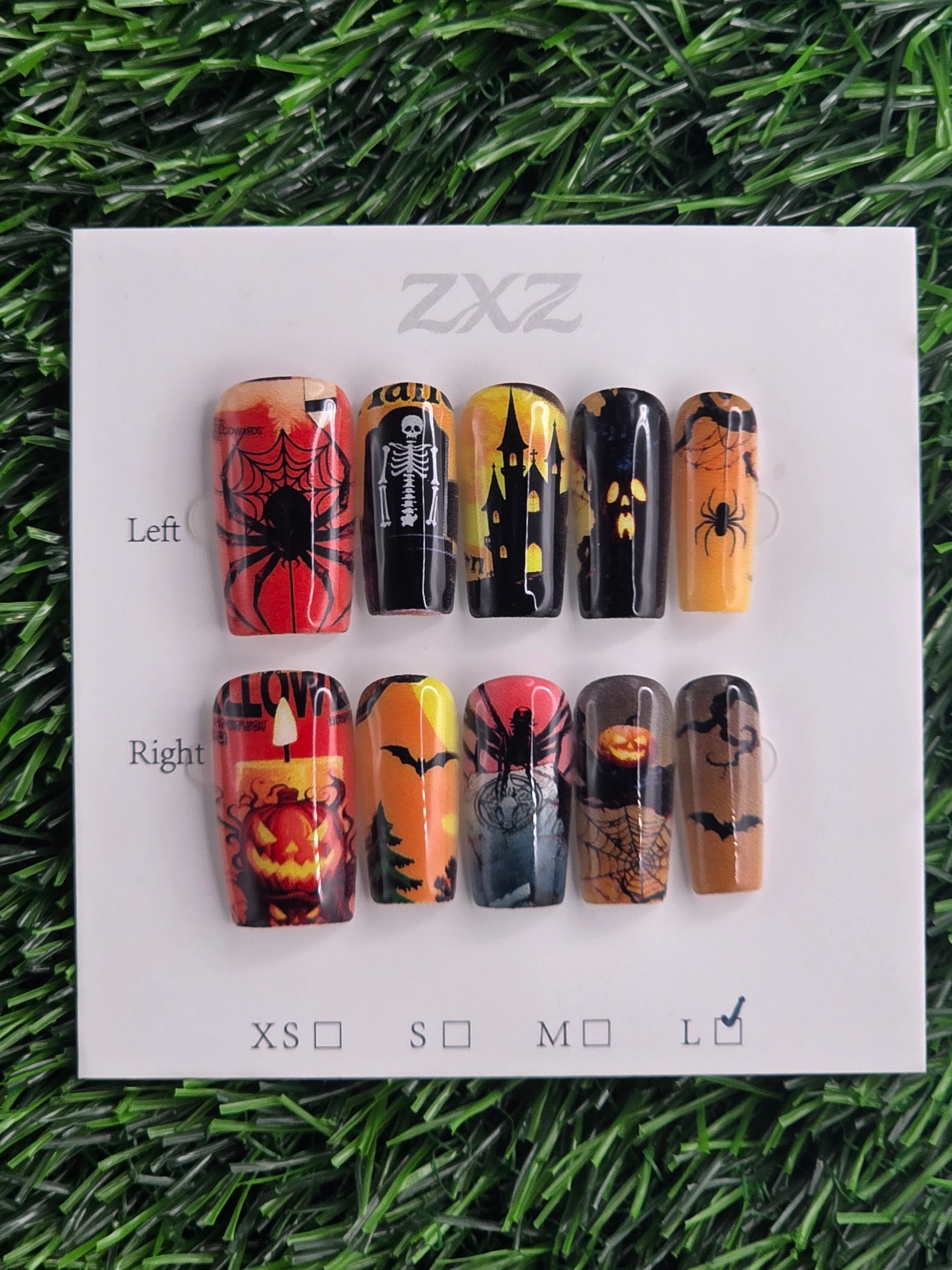 Halloween Press-On Nails - Size L