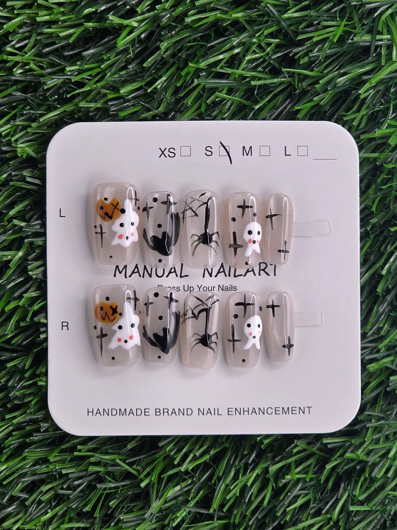 Halloween Cateye Press-On Nails - Size S