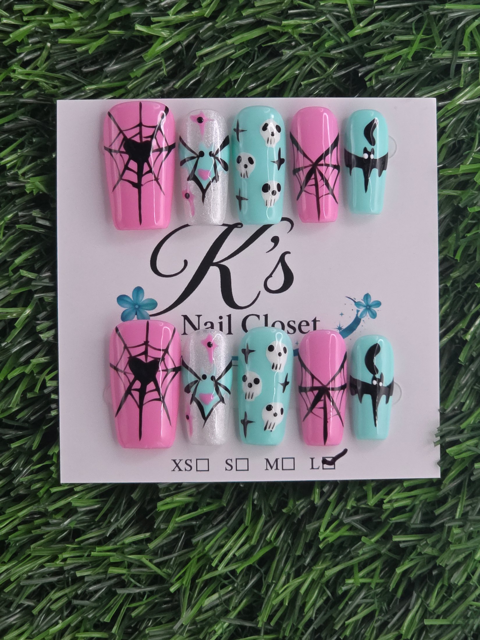 Halloween Press-On Nails - Size L